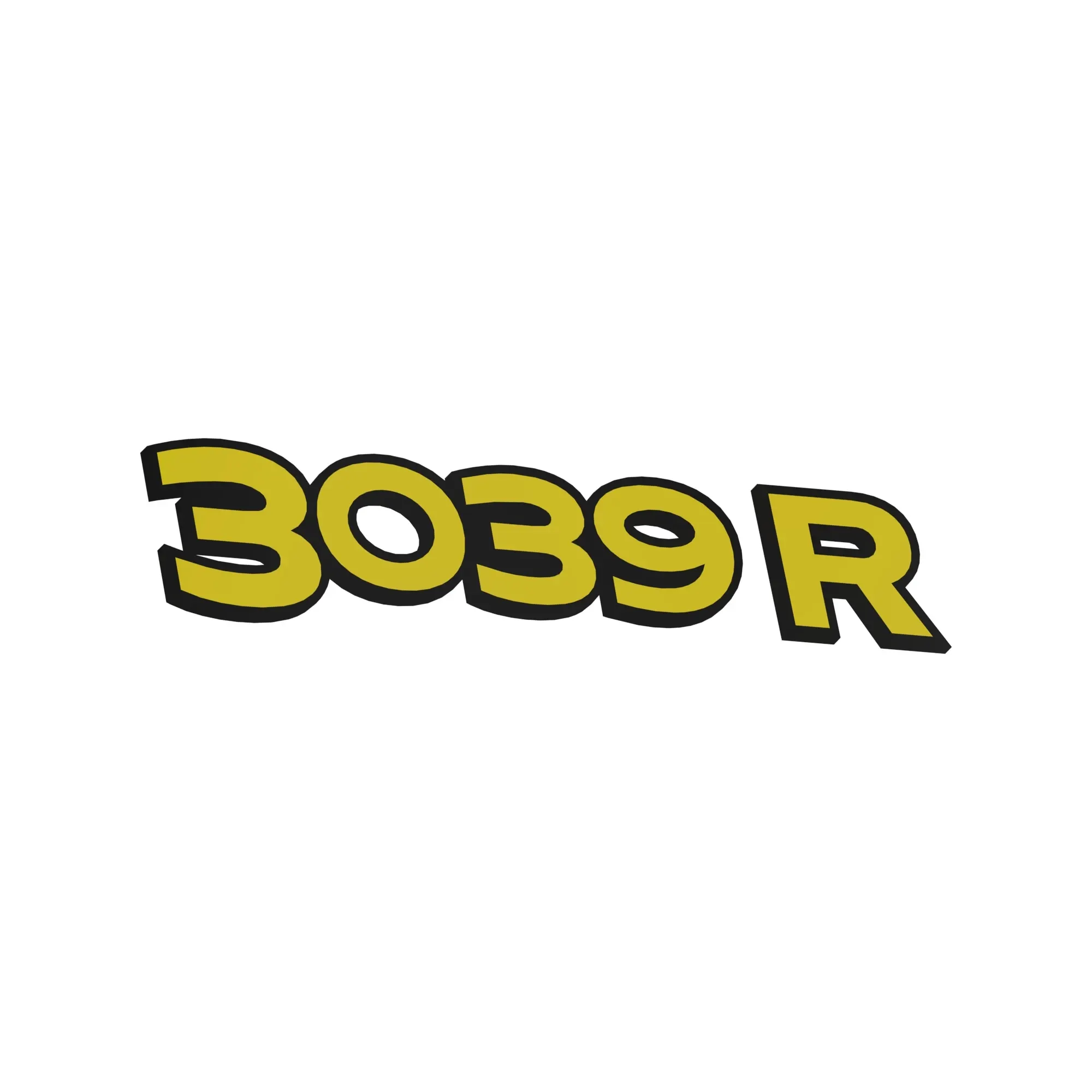 LABEL, MODEL NUMBER, 3039R RH