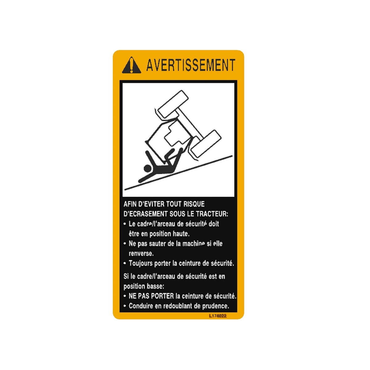 Label, Warning, French