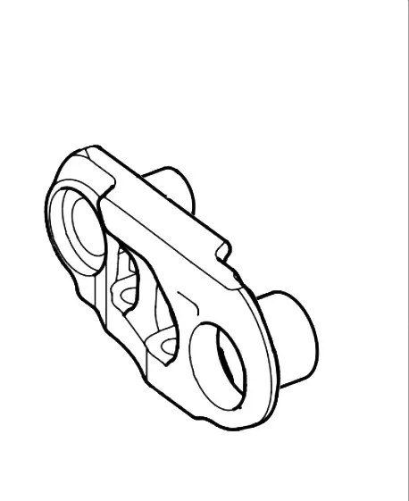 John Deere Tri-Track Master Link with Bushing, Right Side - AT456423