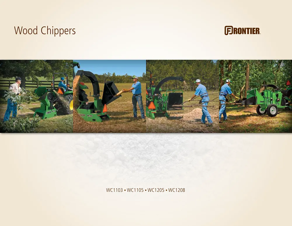 Frontier Wood Chipper Brochure cover