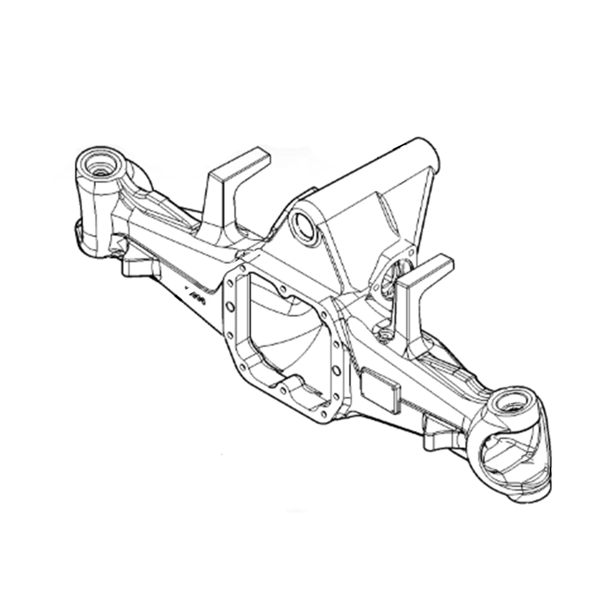 John Deere Front Axle Housing, MFWD - RE195593
