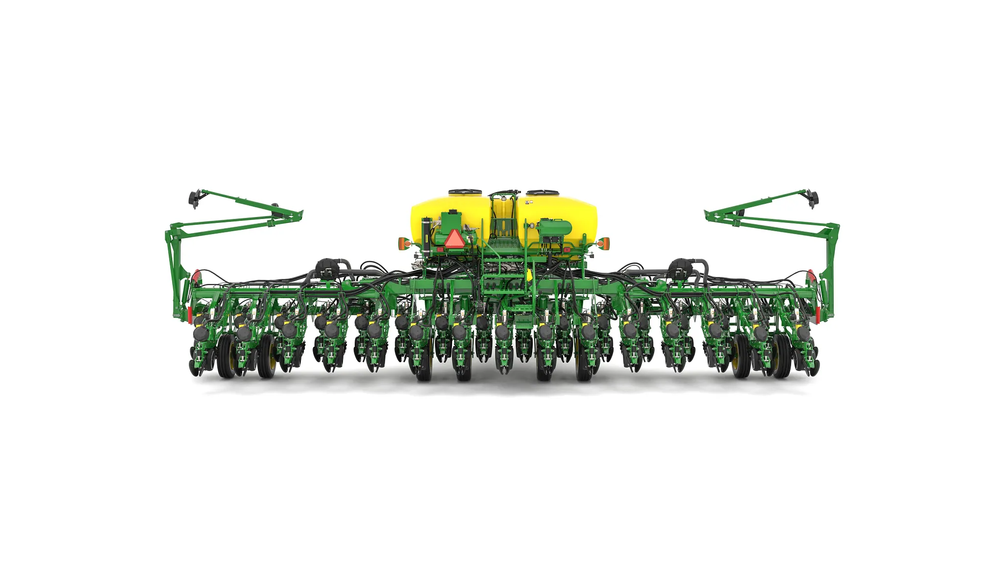 Studio image with rear view of 1795 16-Row Split 31 Planter.