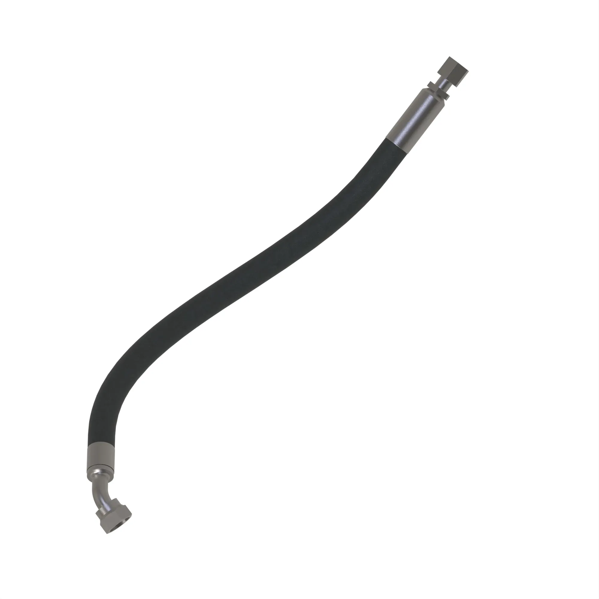 John Deere RH Feed Roller Motor to LH Feed Roller Motor Hydraulic Hose - AXT19326