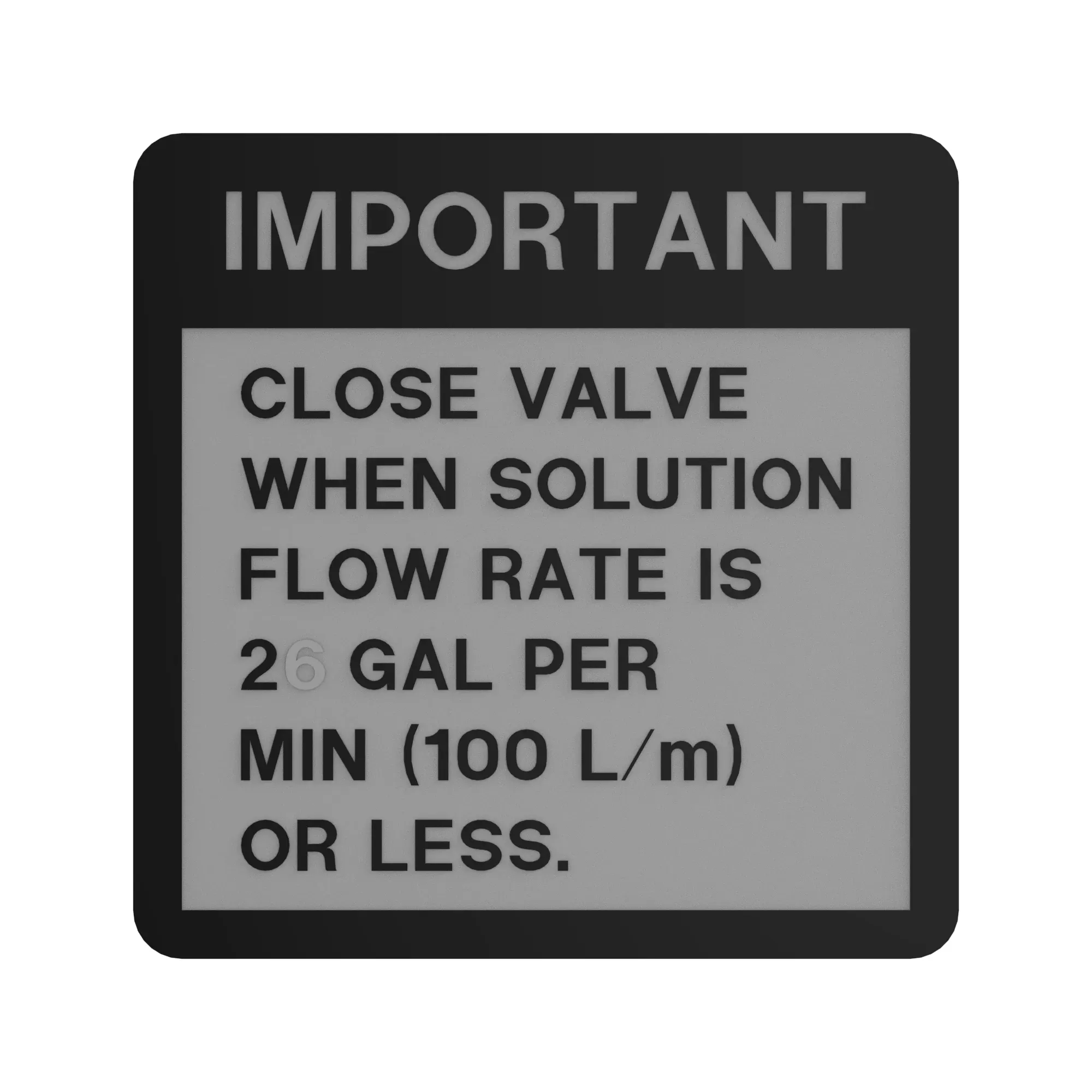 John Deere Solution Flow Label - N302404