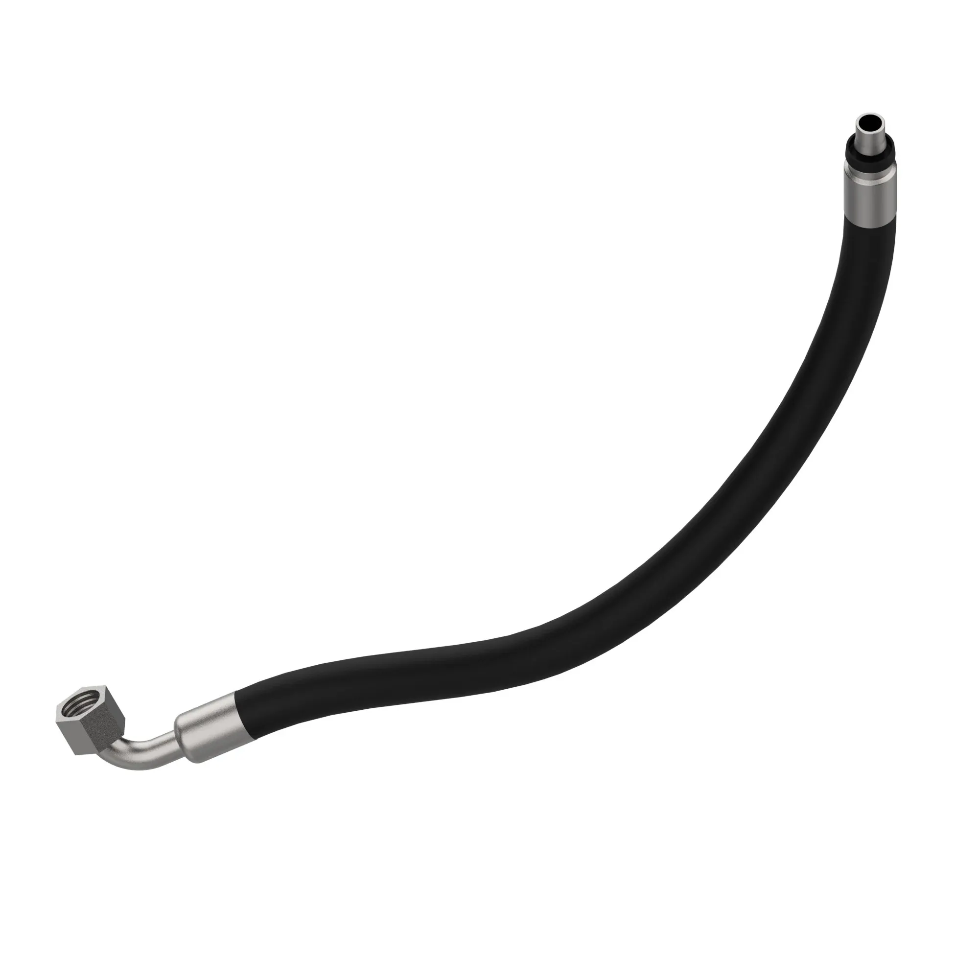 John Deere Charge Pump to Reservoir Block Hydraulic Hose - AT440449