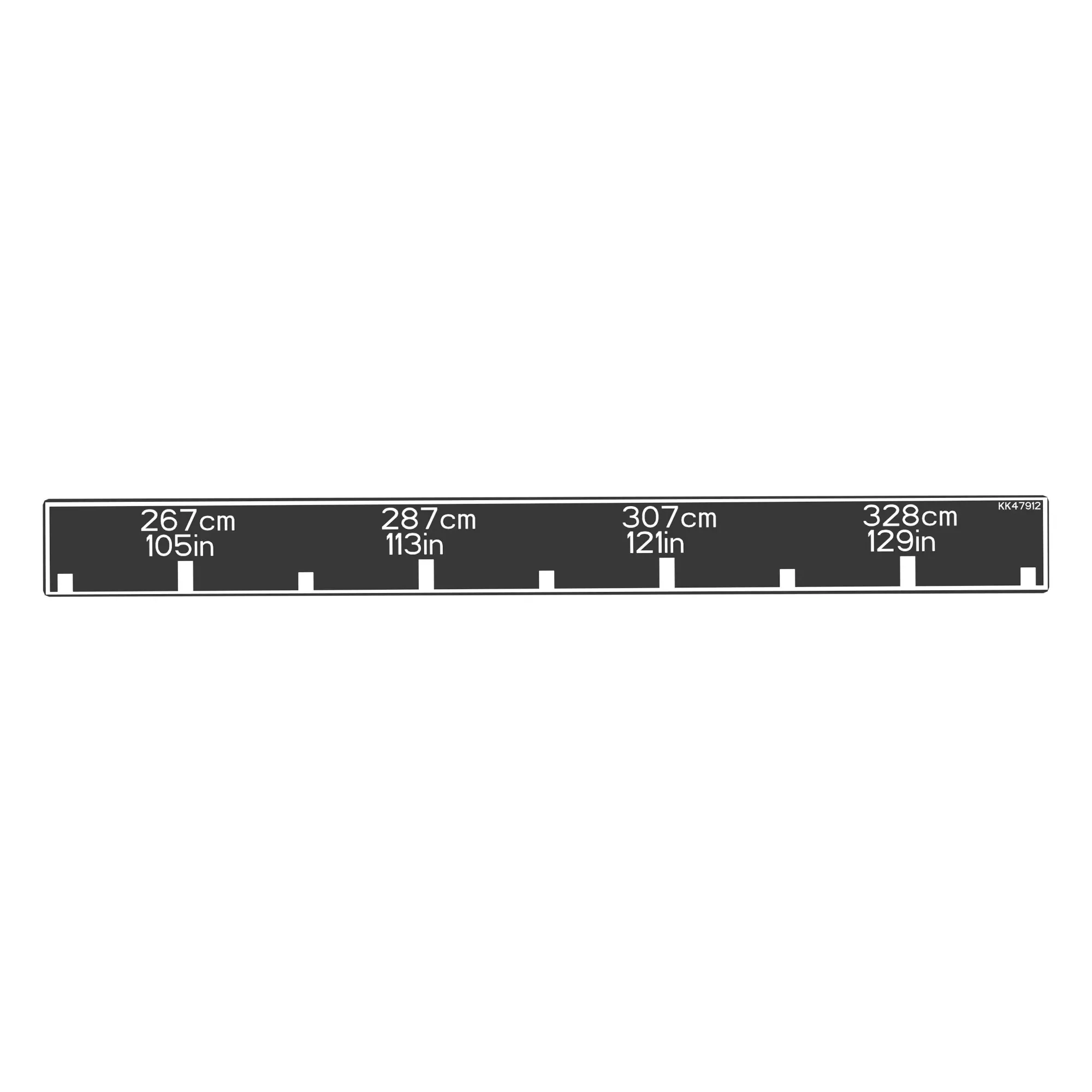 John Deere Tread Adjust Indicator Label - KK47912