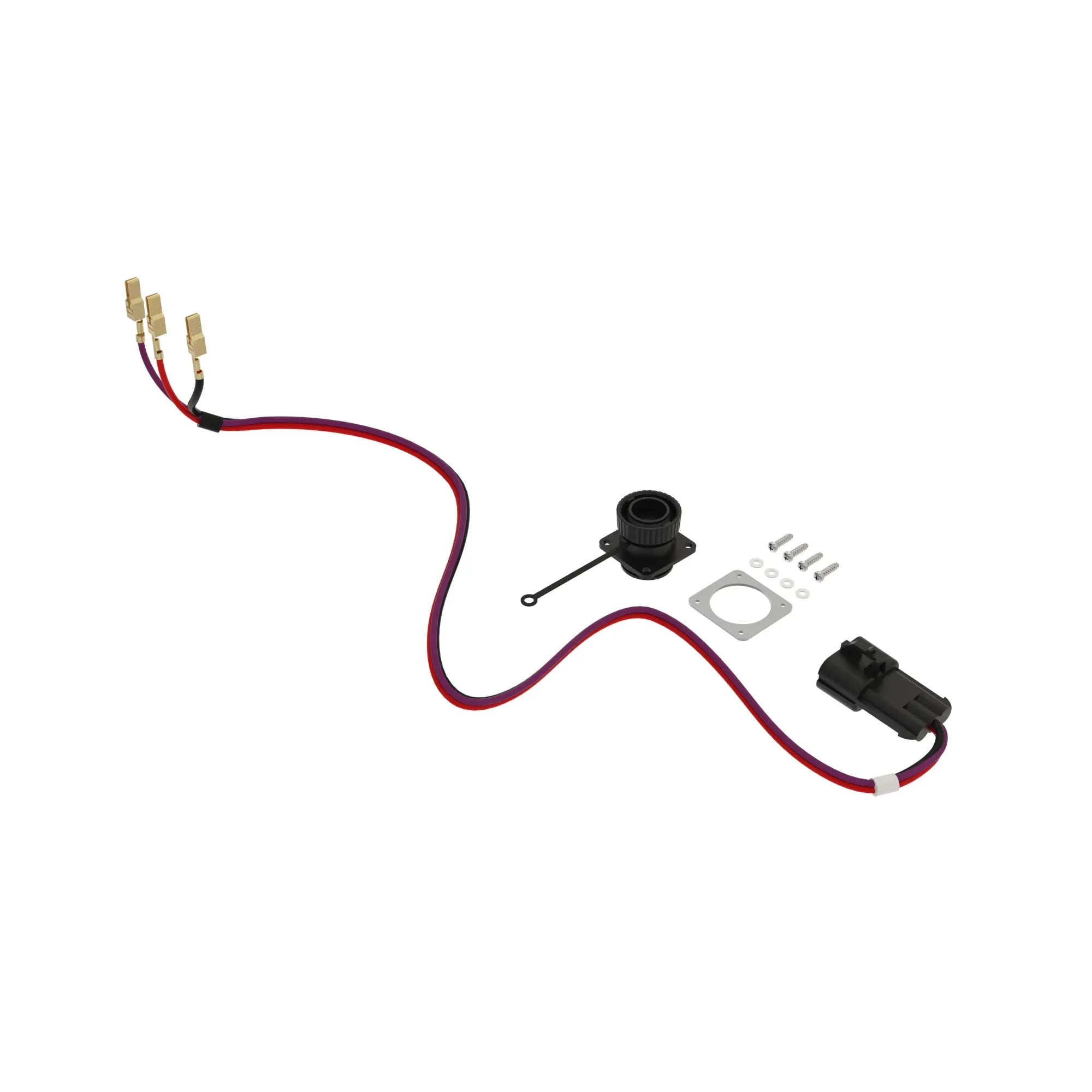 AL205868; MHM1537; Three-pin power socket; Power Outlet Socket, C-Post SAE, 8240, Operator´s Station and Controls