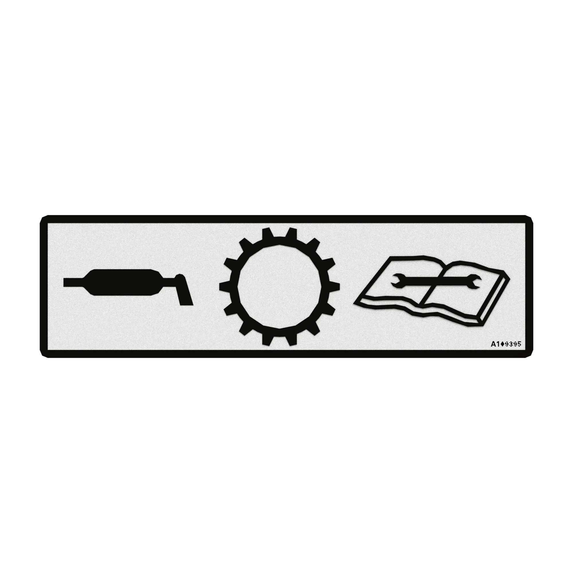 John Deere Alternator Coupler Lubrication Label - A109395