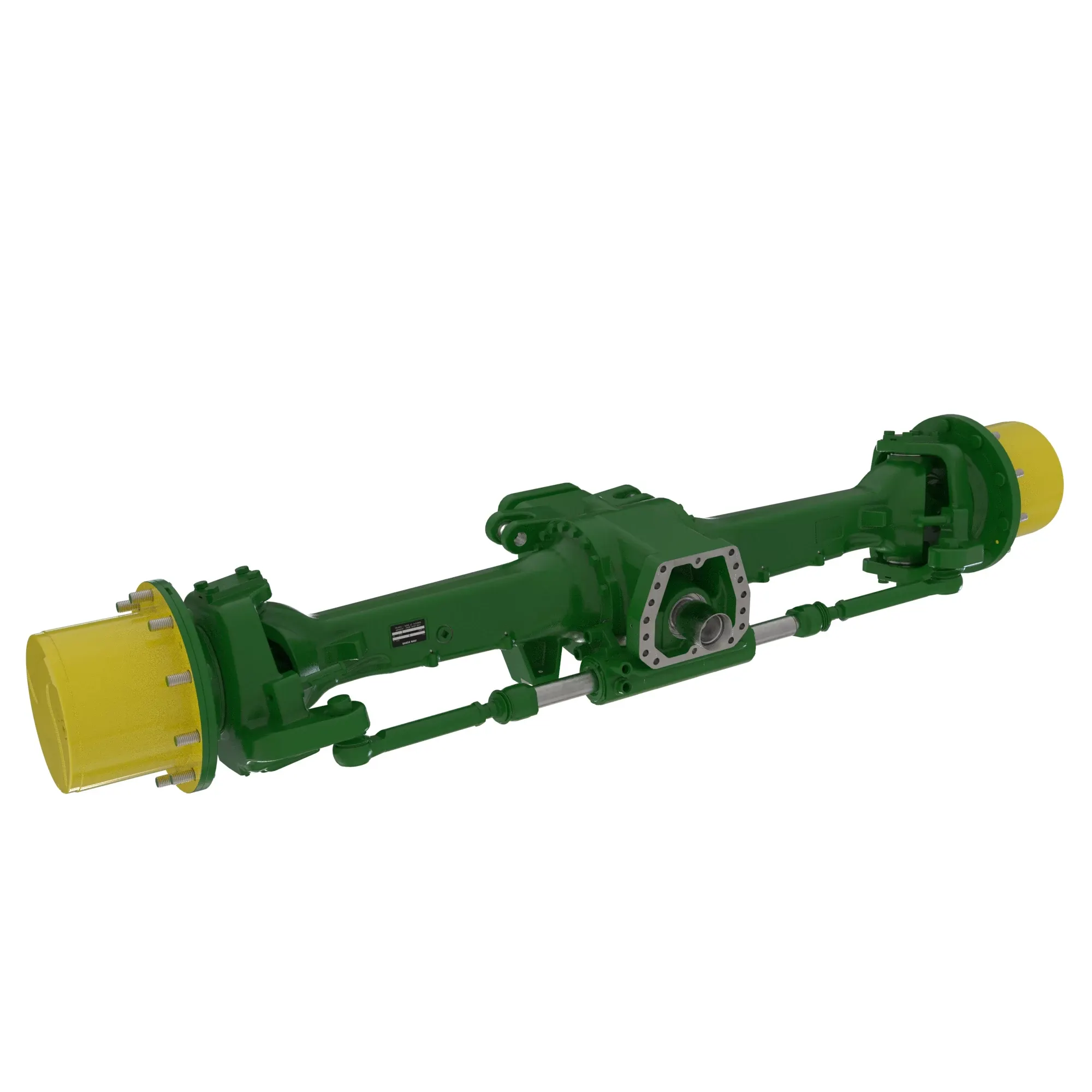 MFWD I=13.286/TLS/BRAKE (DANA 750/10088347), M50, King Pin=8, Caster=12, Camber=1, M18 steering cylinder ports