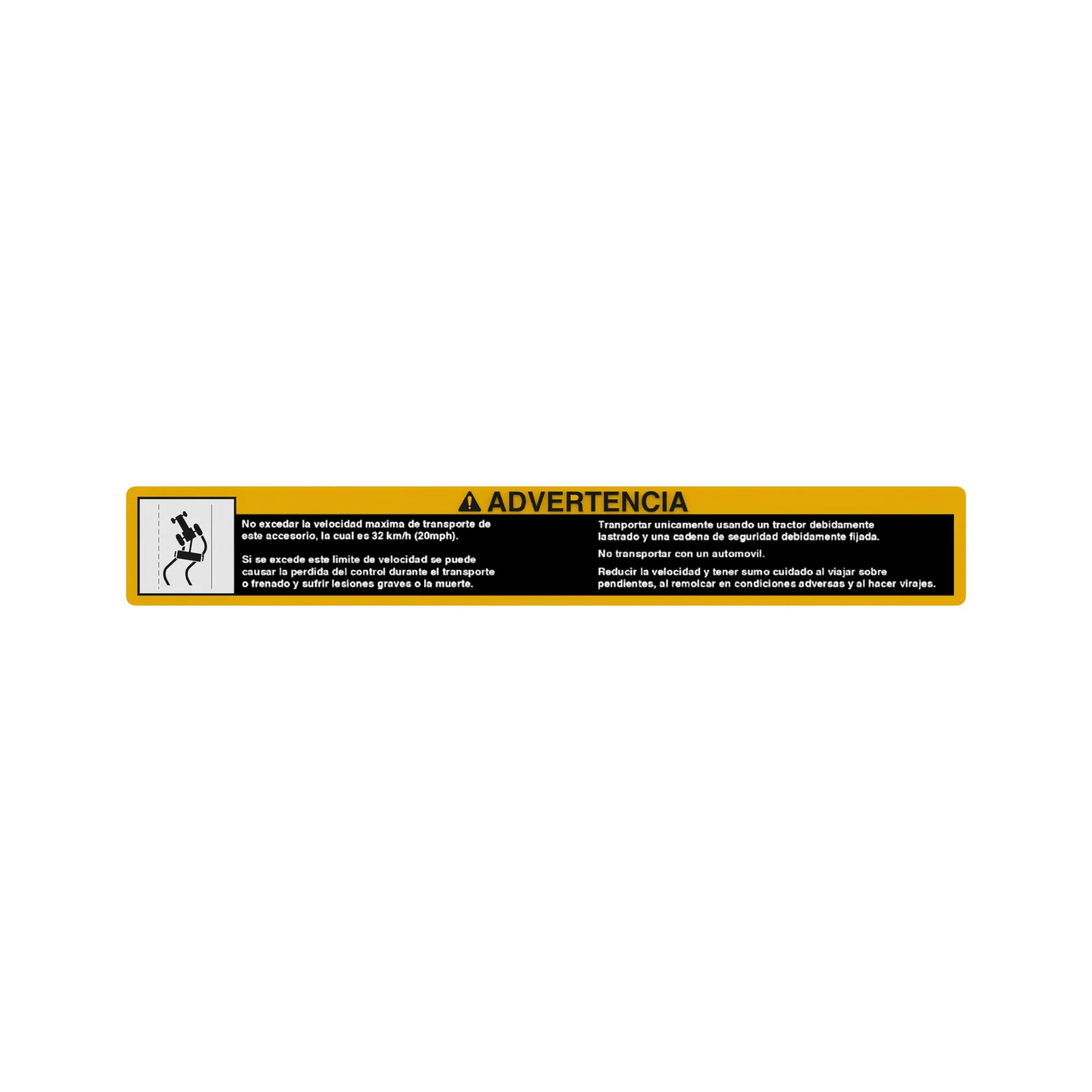 John Deere Safety Sign - FH343786