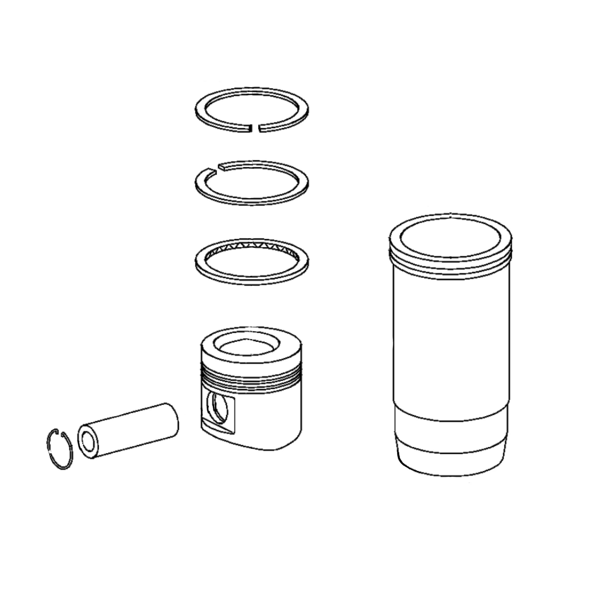 John Deere Piston Liner Kit - TTDC222035