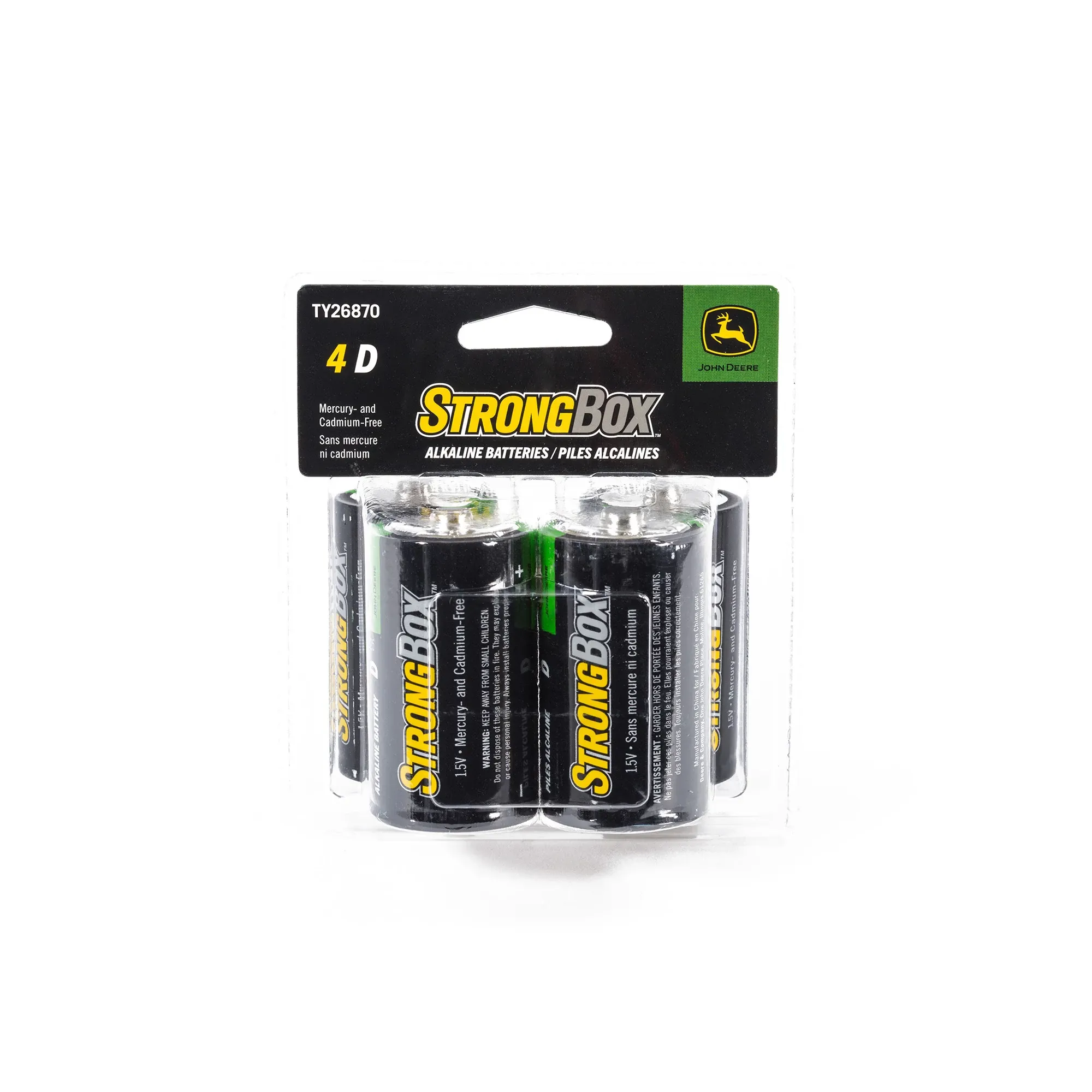 John Deere 4-D StrongBox™ Alkaline Batteries - TY26870