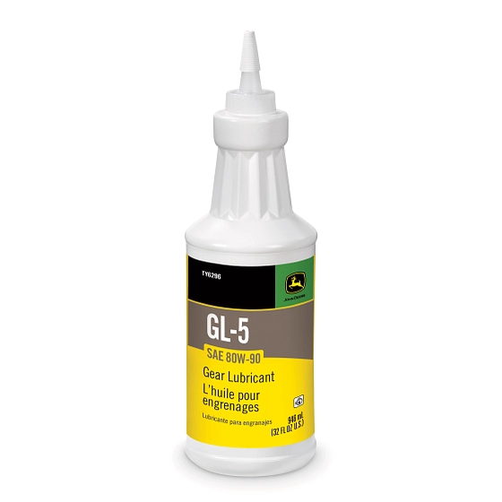 John Deere Gear Lubricant, SAE 80W-90, API GL-5, 946 ml (32 Fluid Oz) - TY6296