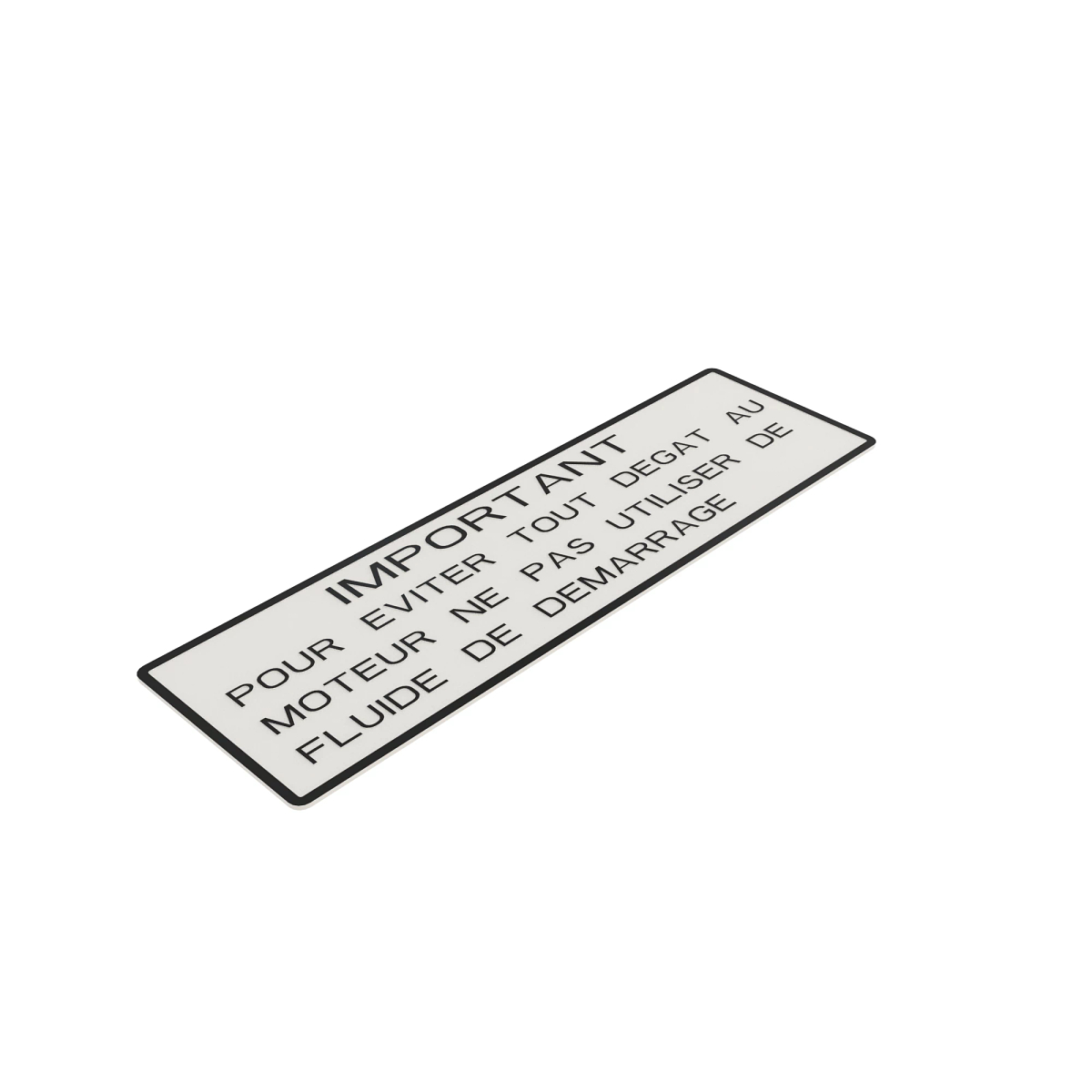LABEL, IMPORTANT (FR)