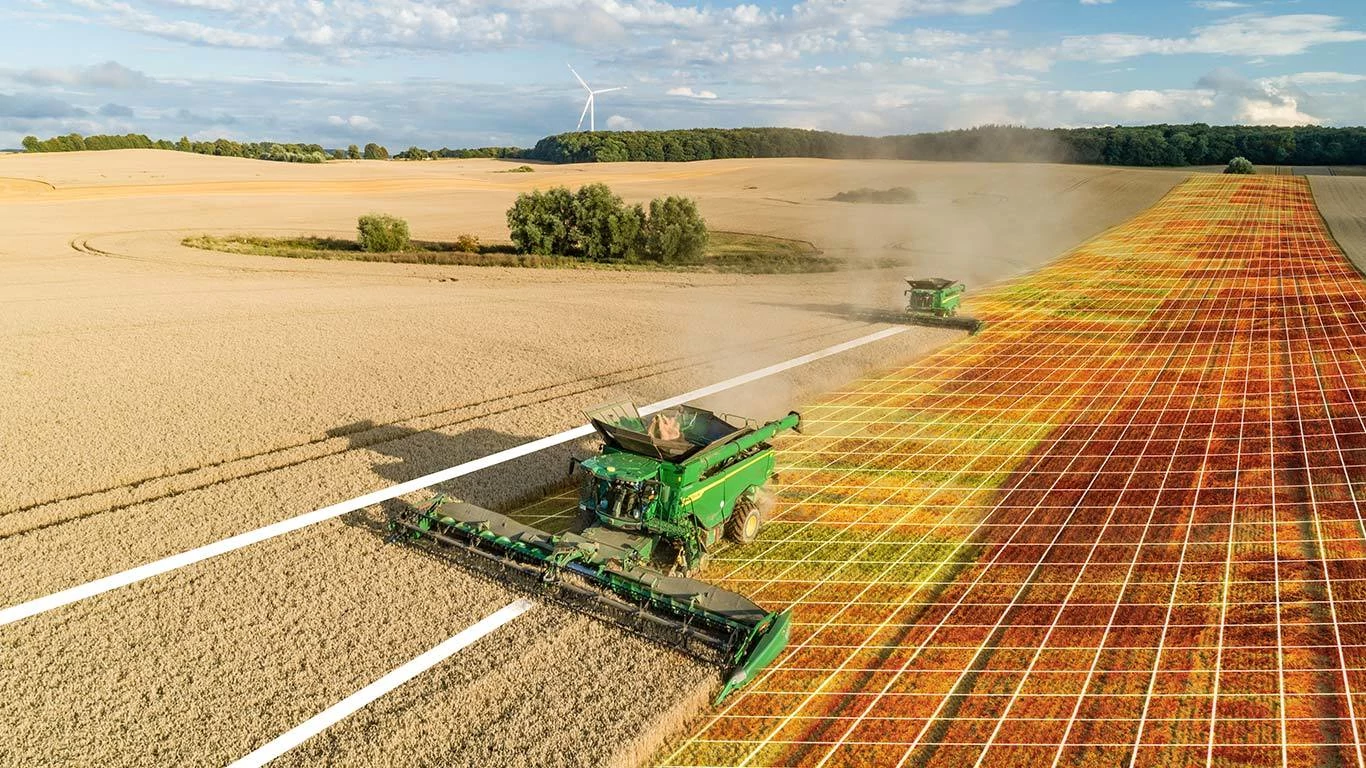 Combines in Field using In-Field Data Sharing