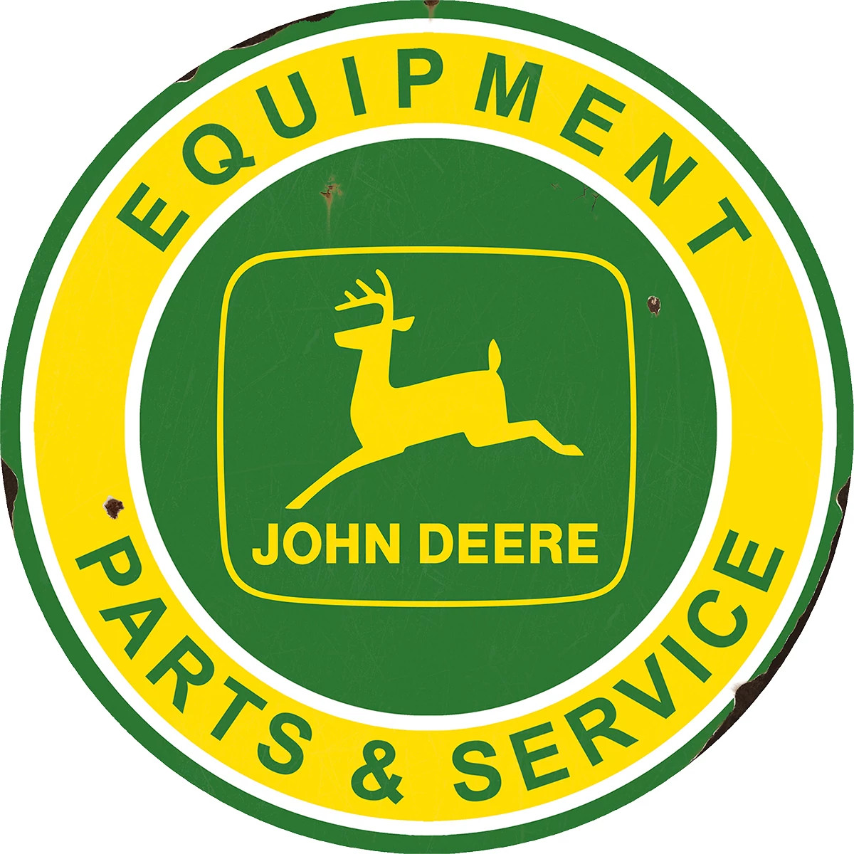"Parts, Service and Equipment Metal Sign"
