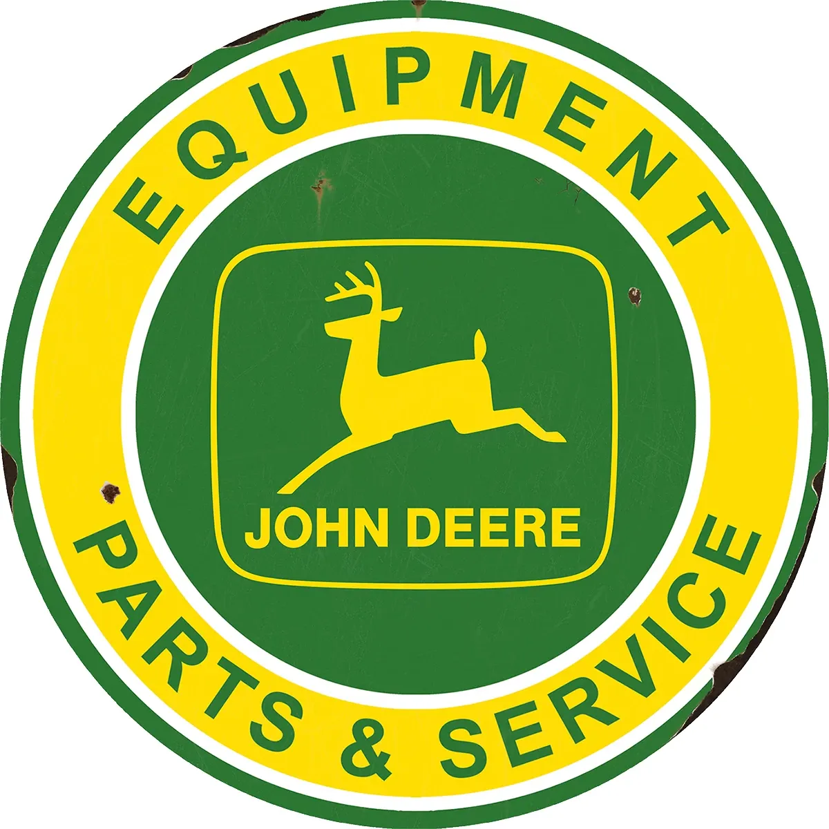 "Parts, Service and Equipment Metal Sign"
