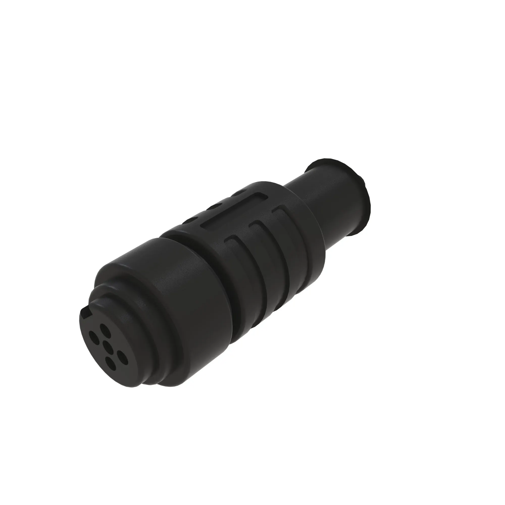 CONN ESCHA AL 5W FS BLK PLSTC