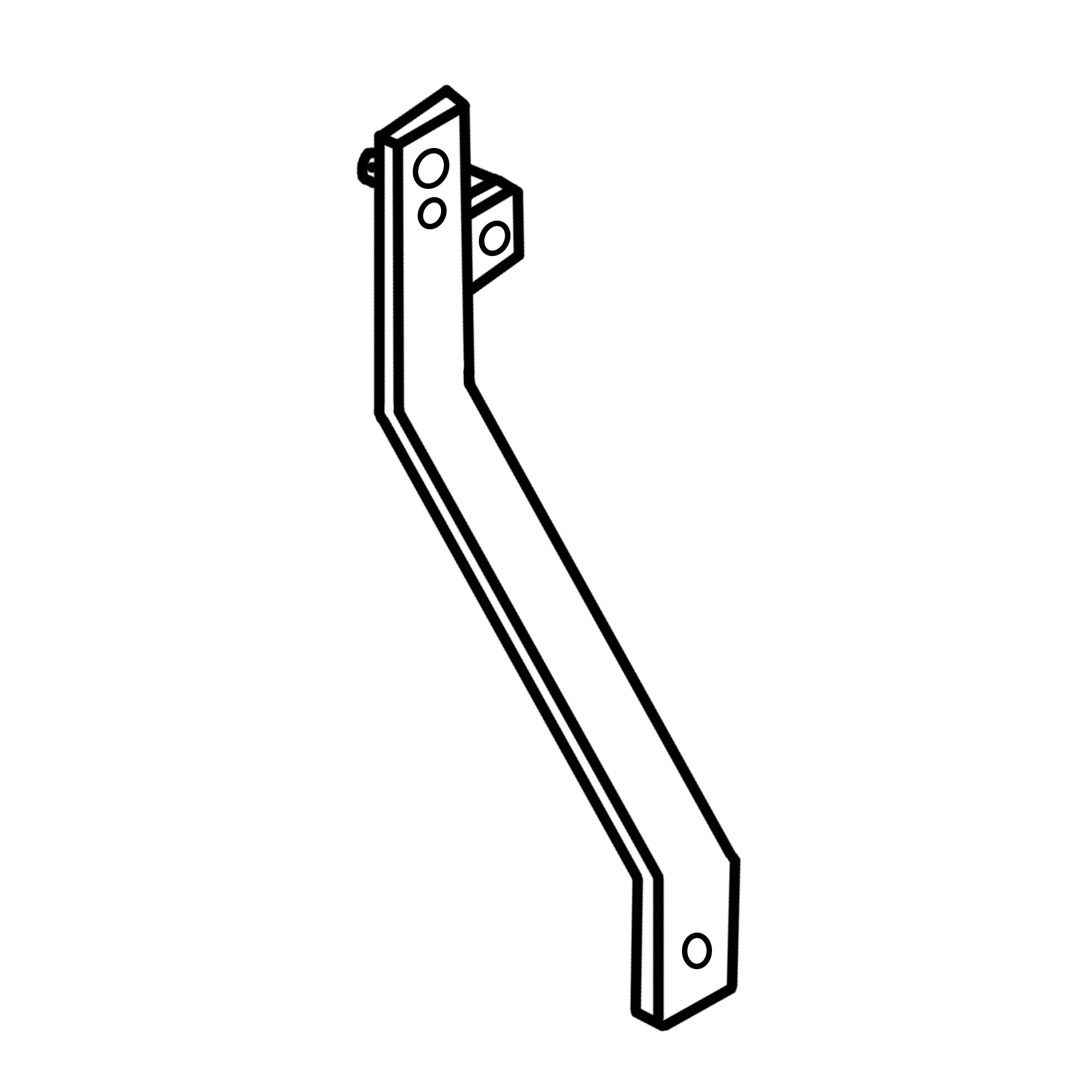 ⚙️ 5TL15560: Enganche de marco en A derecho de 2,5 pulgadas John