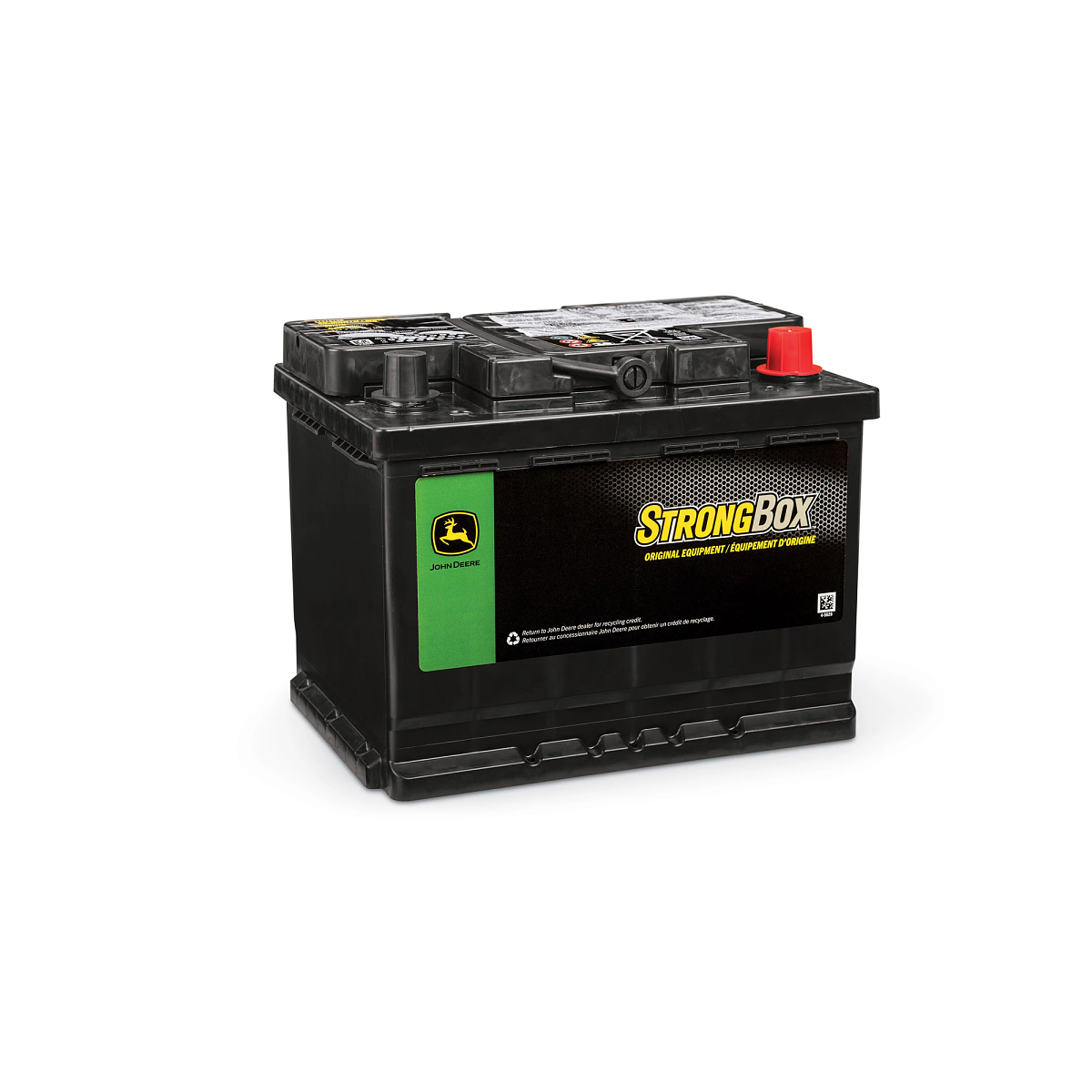 John Deere 12 Volt Battery, Wet Charged, 60 Ah, 650 CCA, 47/H5 BCI - TY27472B