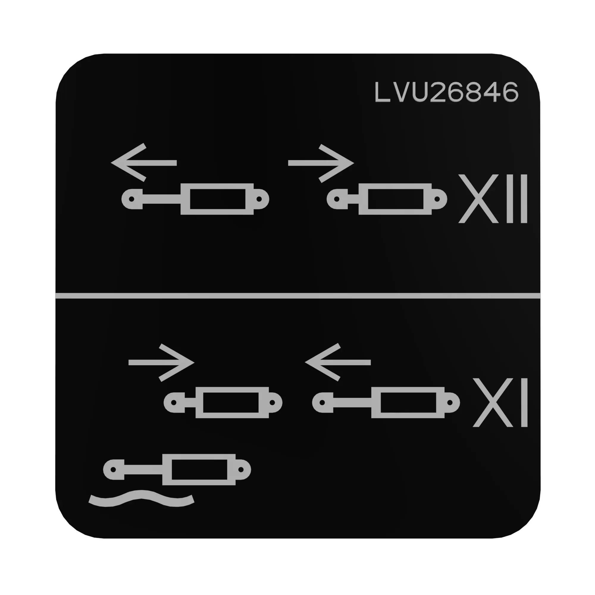 John Deere SCV Coupler Label - LVU26846