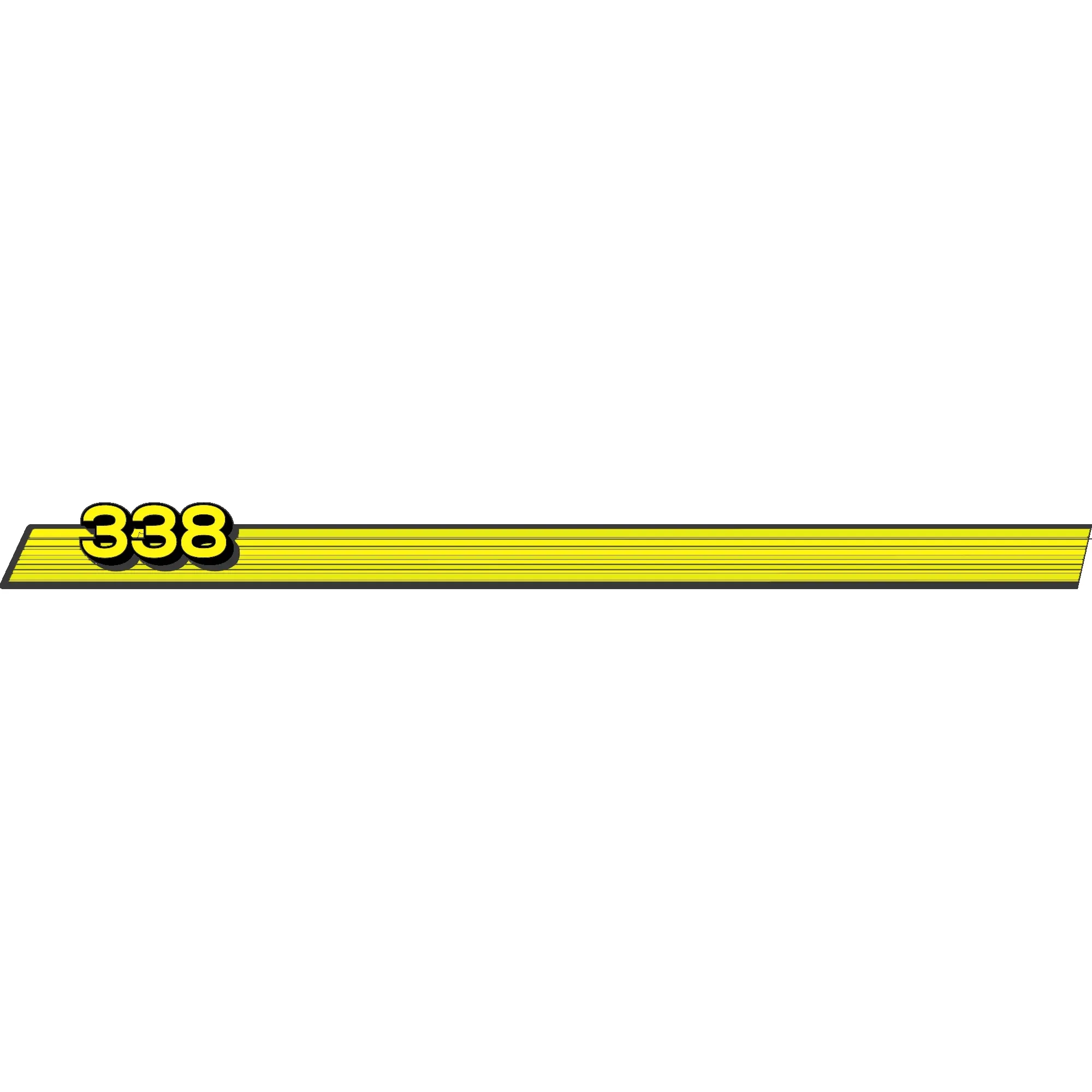 John Deere Border Without John Deere Logotype, Left Side - E125445