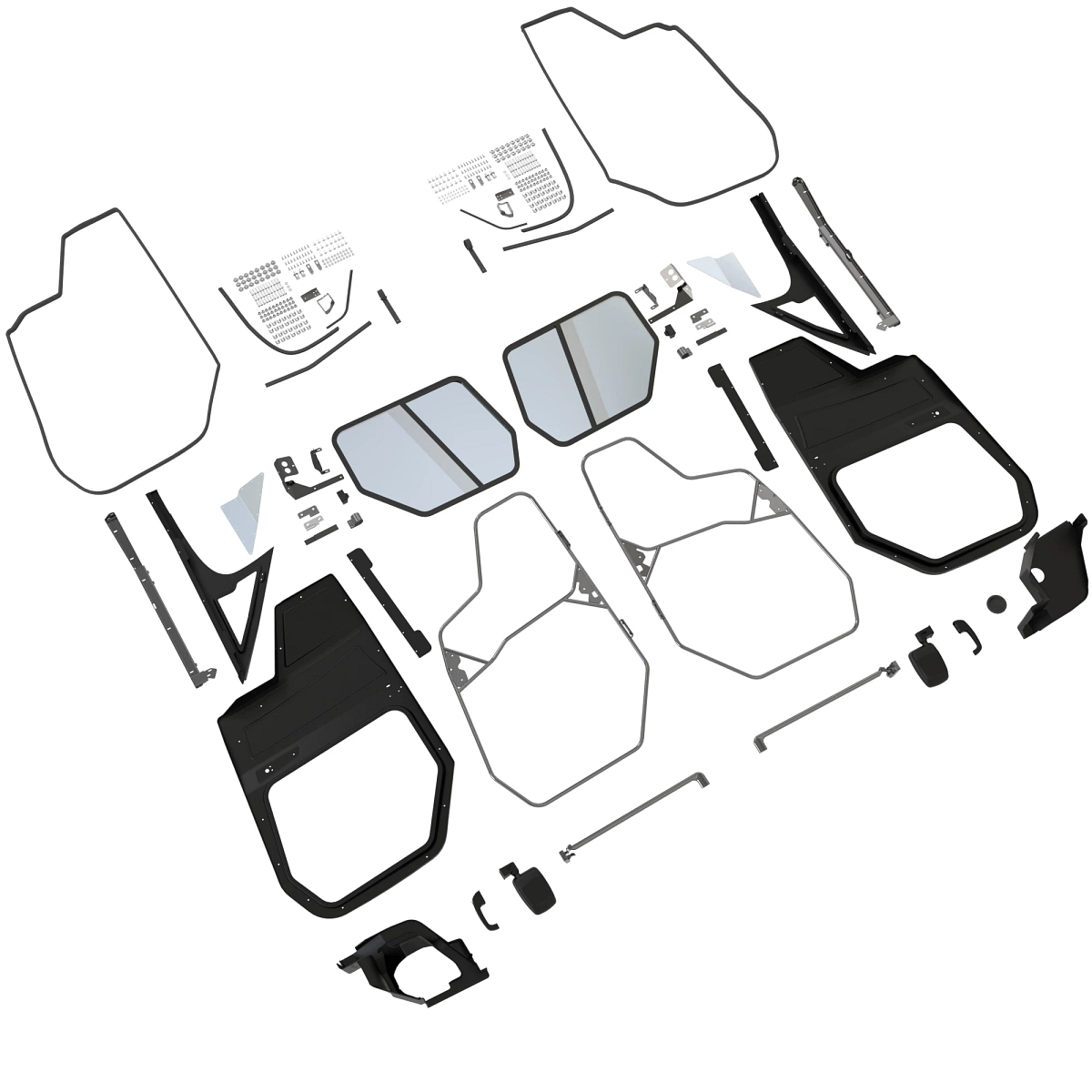 Door Kit, Poly Door Hduv 2 Pass