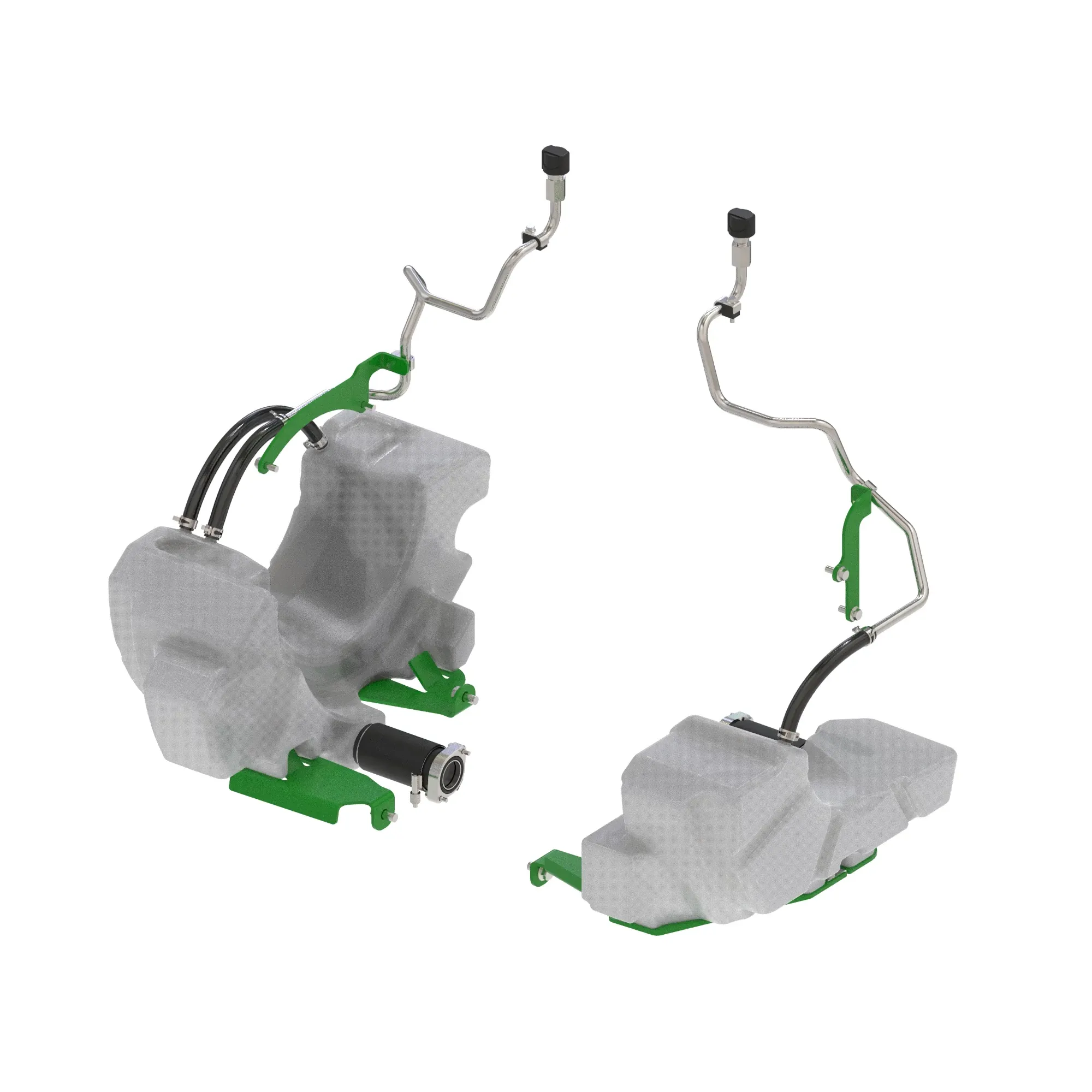 John Deere Hydraulic Oil Reservoir Attachment with Oil Takeout - BRE10372