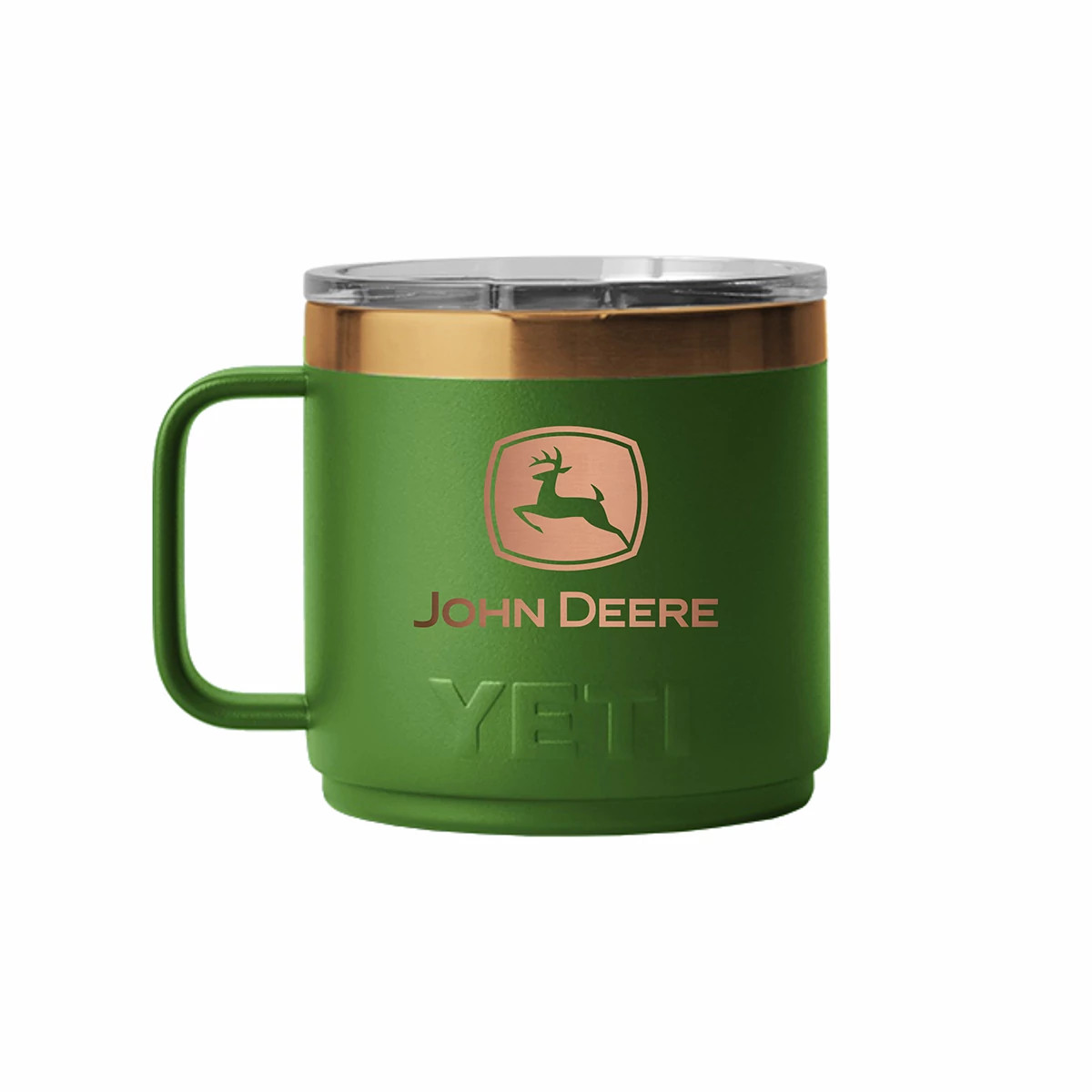 YETI® 14 oz. Rambler® Mug with MagSlider Lid - John Deere Green and Bronze