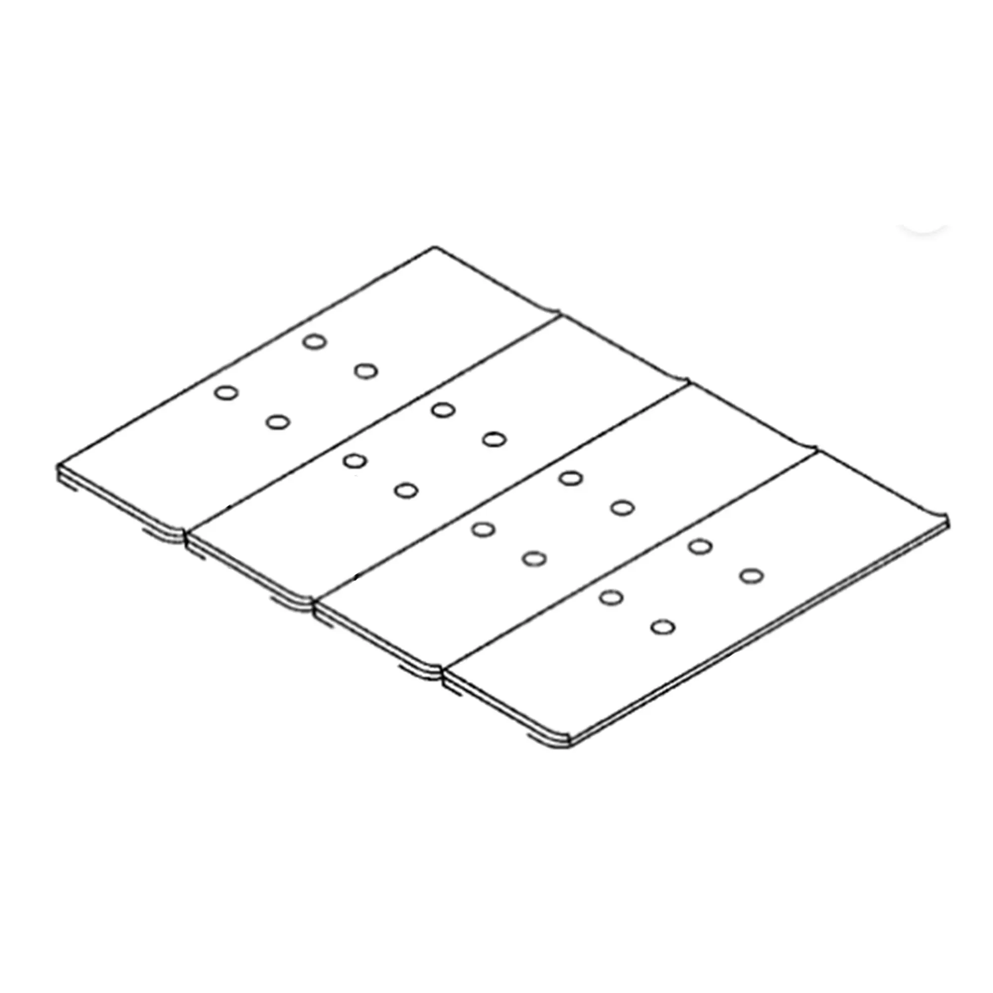 John Deere Grouser Open Center 3 Bar Shoe - 2024425