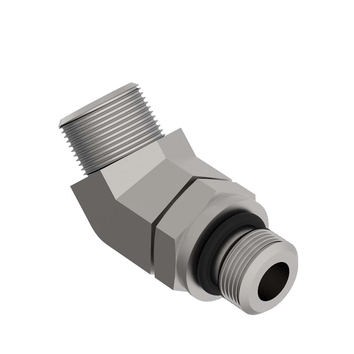 Connector, 45 Deg Elbow ISO 8434-1