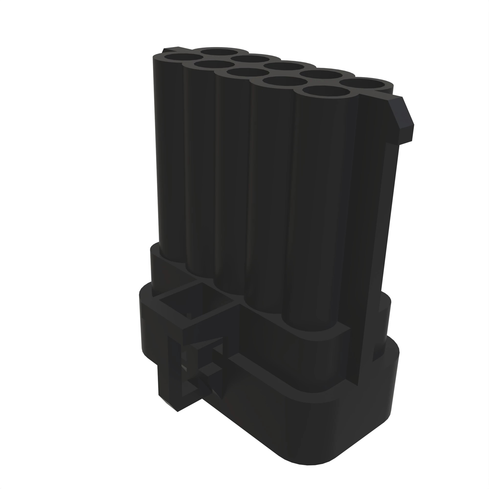 John Deere Black Internal Electrical Connector Housing, 10 Cavities - 57M7265