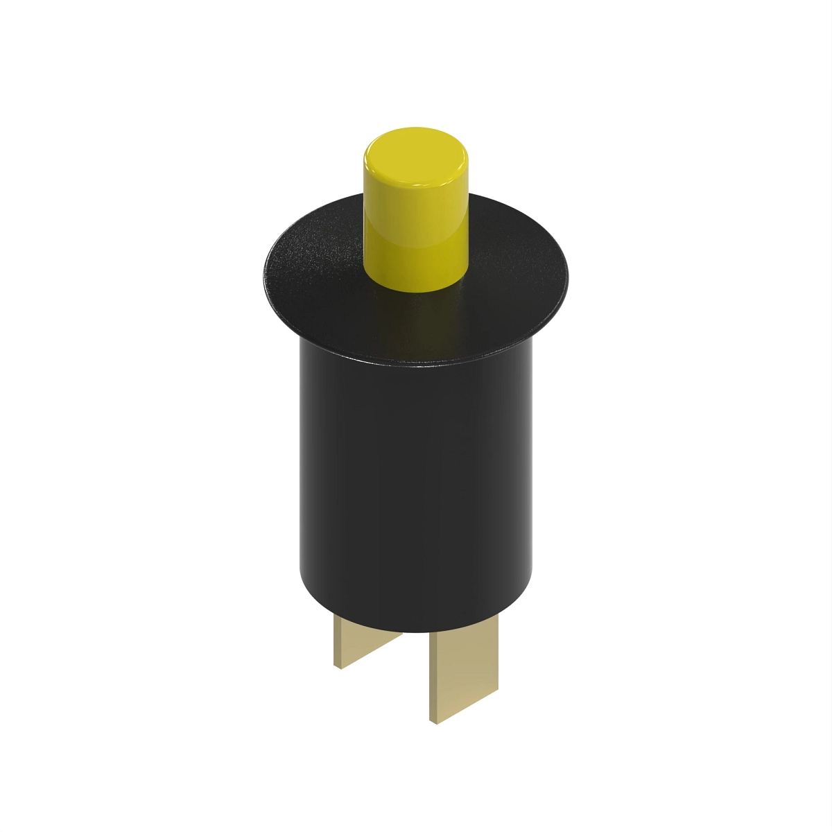 Switch, Push Button (N/O) (Yellow)
