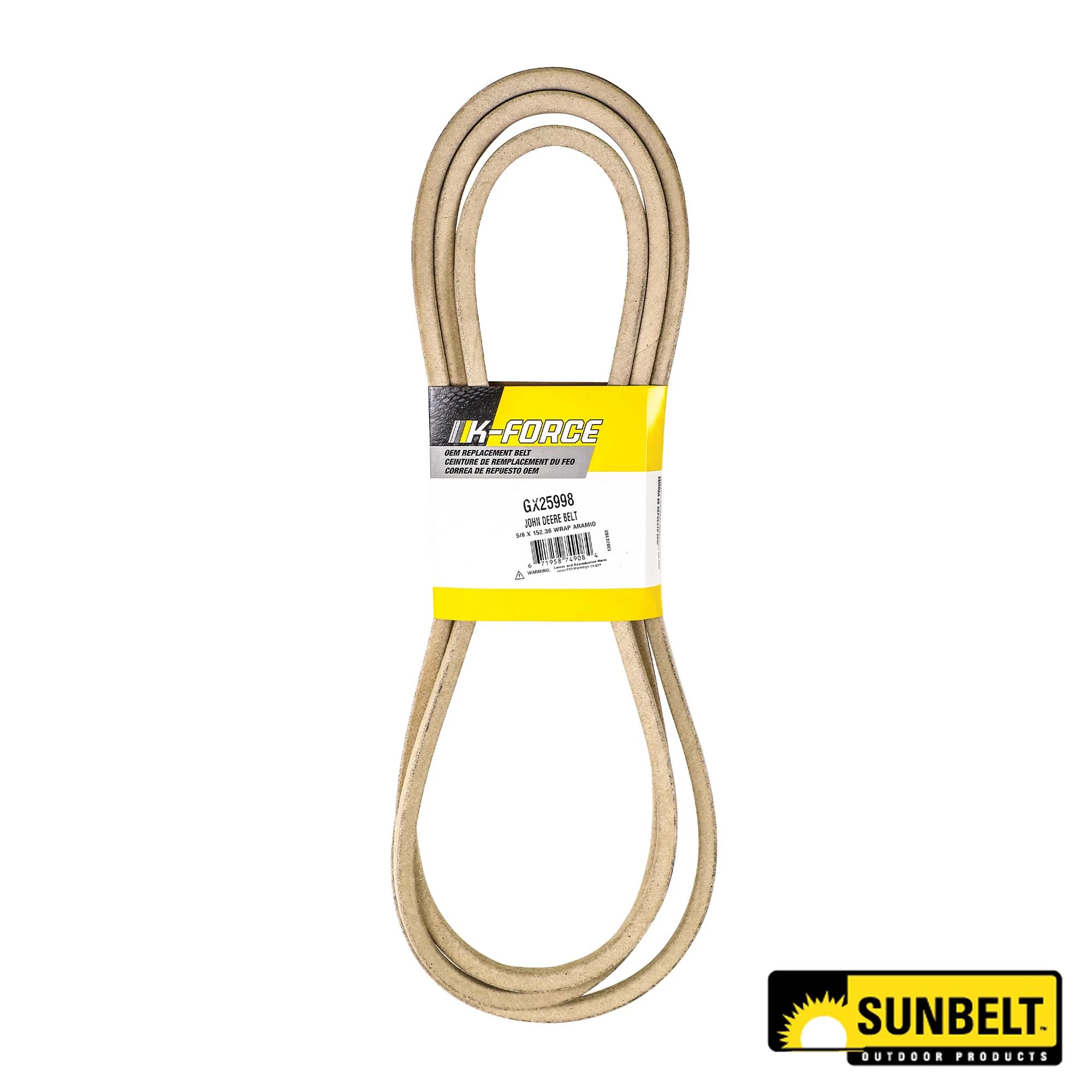 wk　0628 GX25998: HB Section Mower Deck Drive V-Belt, Effective