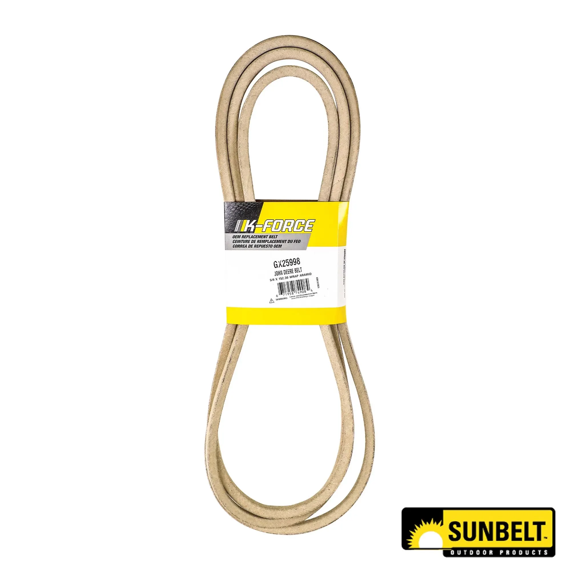 A&I Products HB Section Mower Deck Drive V-Belt, Effective Length 3870 mm (152.4 inch) - A-GX25998