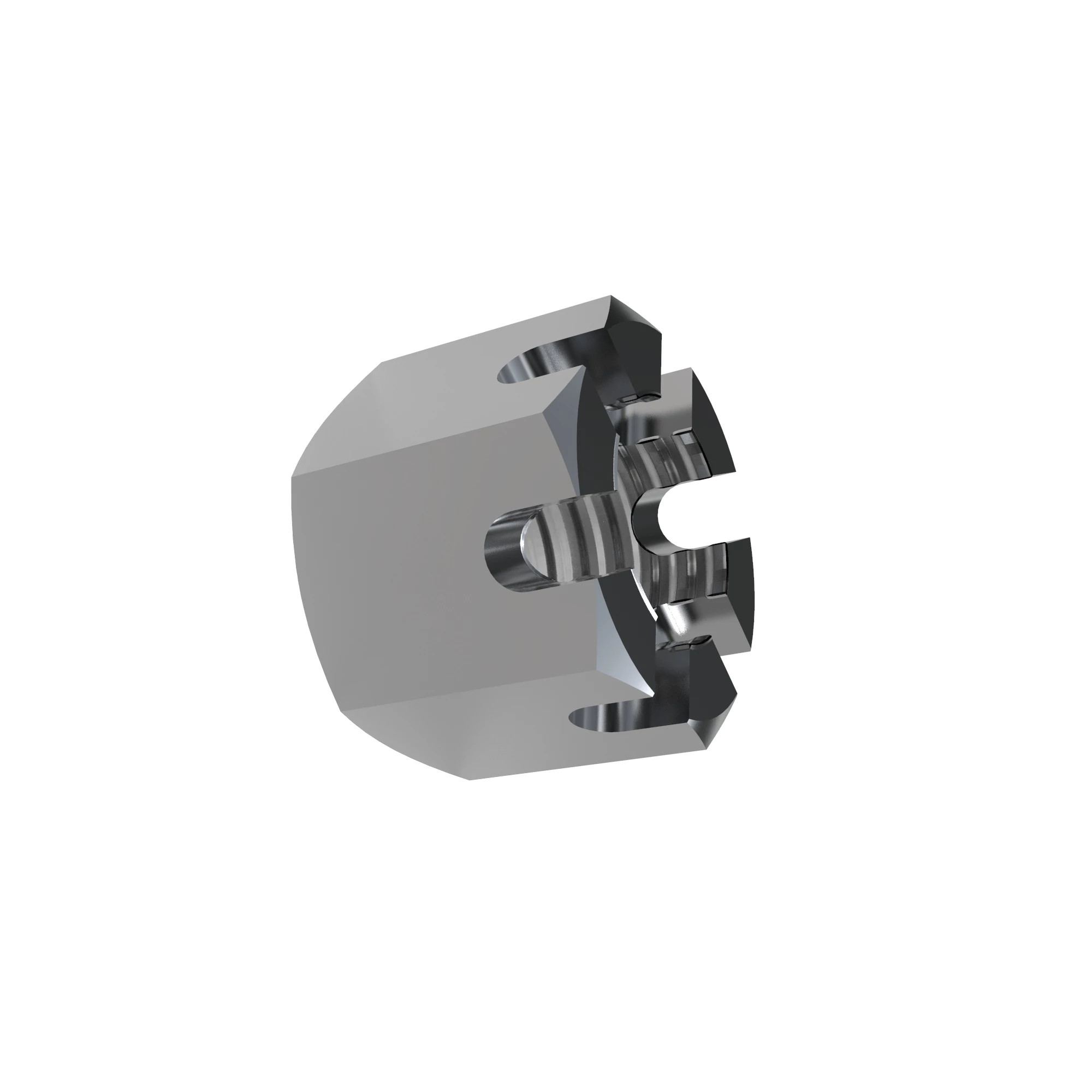 NUT, METRIC HEX SLOTTED
