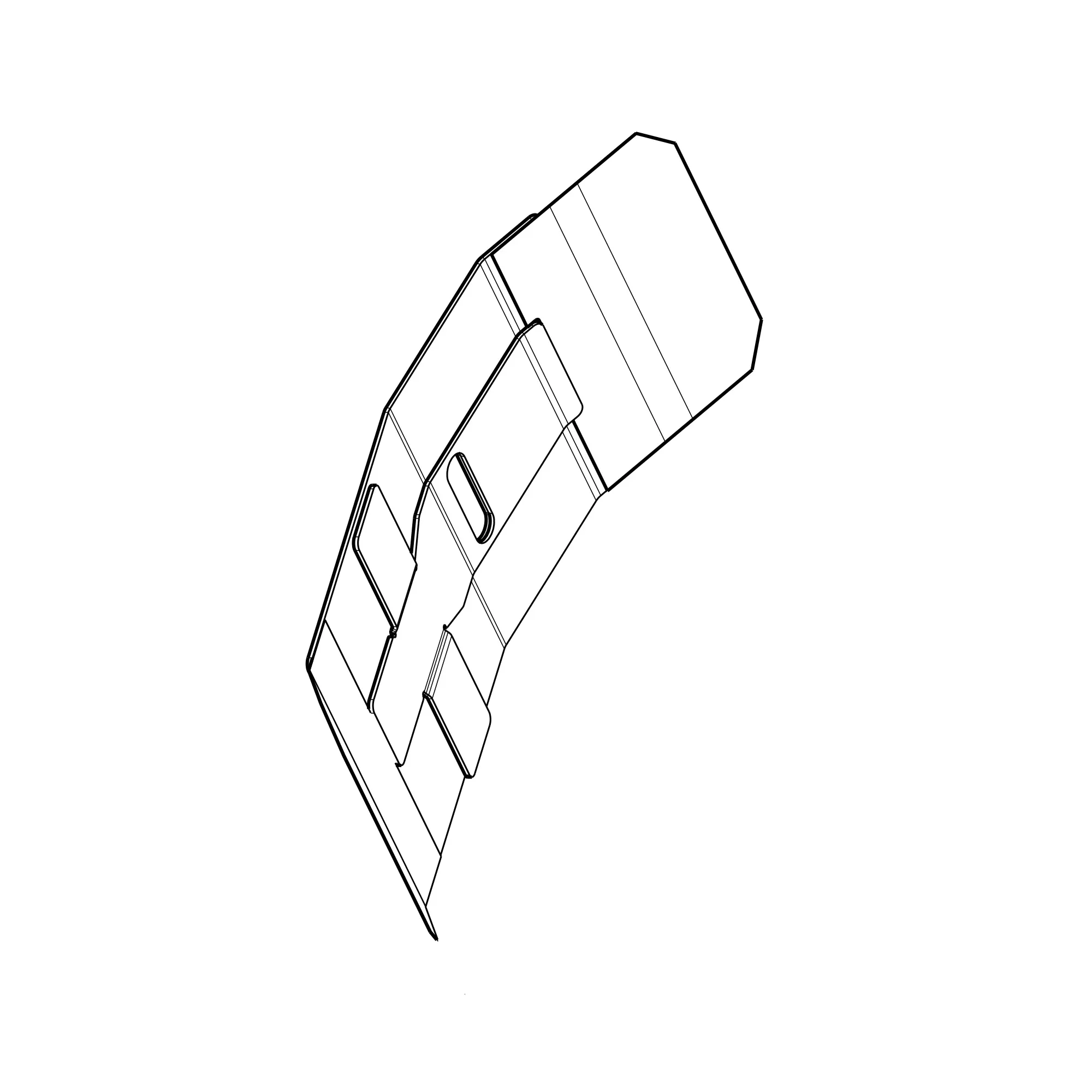 John Deere Flat Sealing Side Section Cover - AXE68640