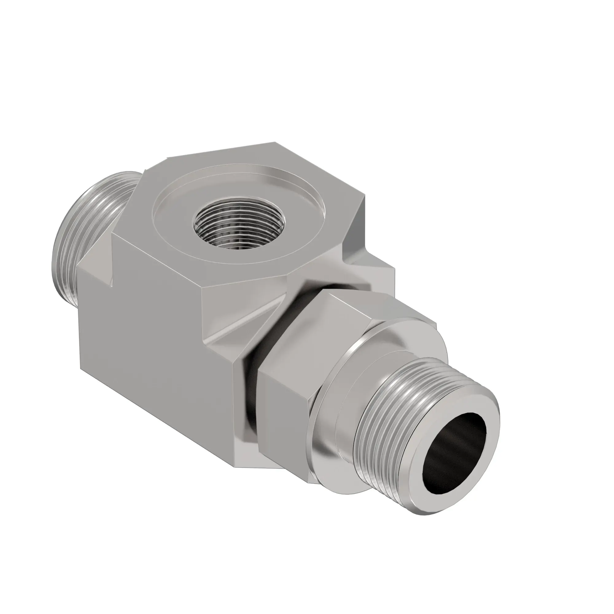 John Deere Adjustable Run Tee to Internal Threaded Fitting - T376294