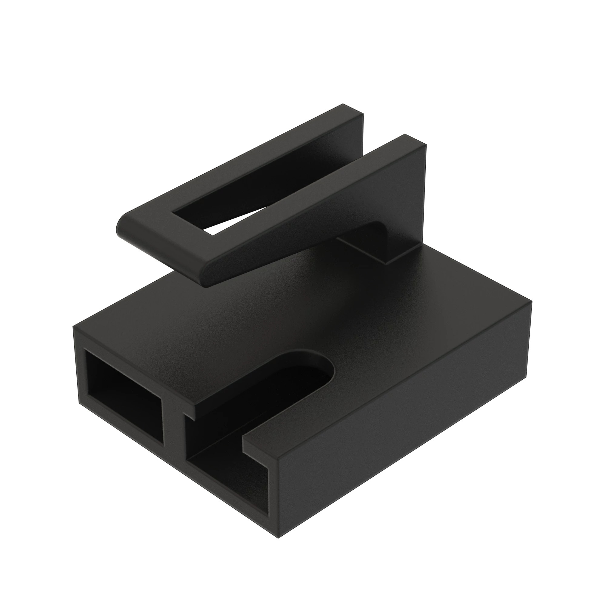 John Deere Black External Electrical Connector Housing, 2 Cavities - 57M11591