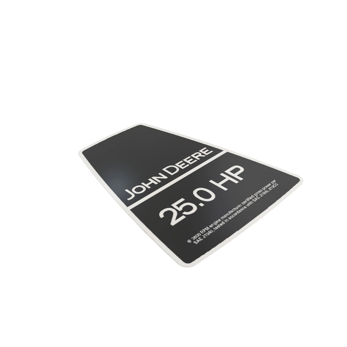 Label, 25HP Briggs 810CC HP Decal