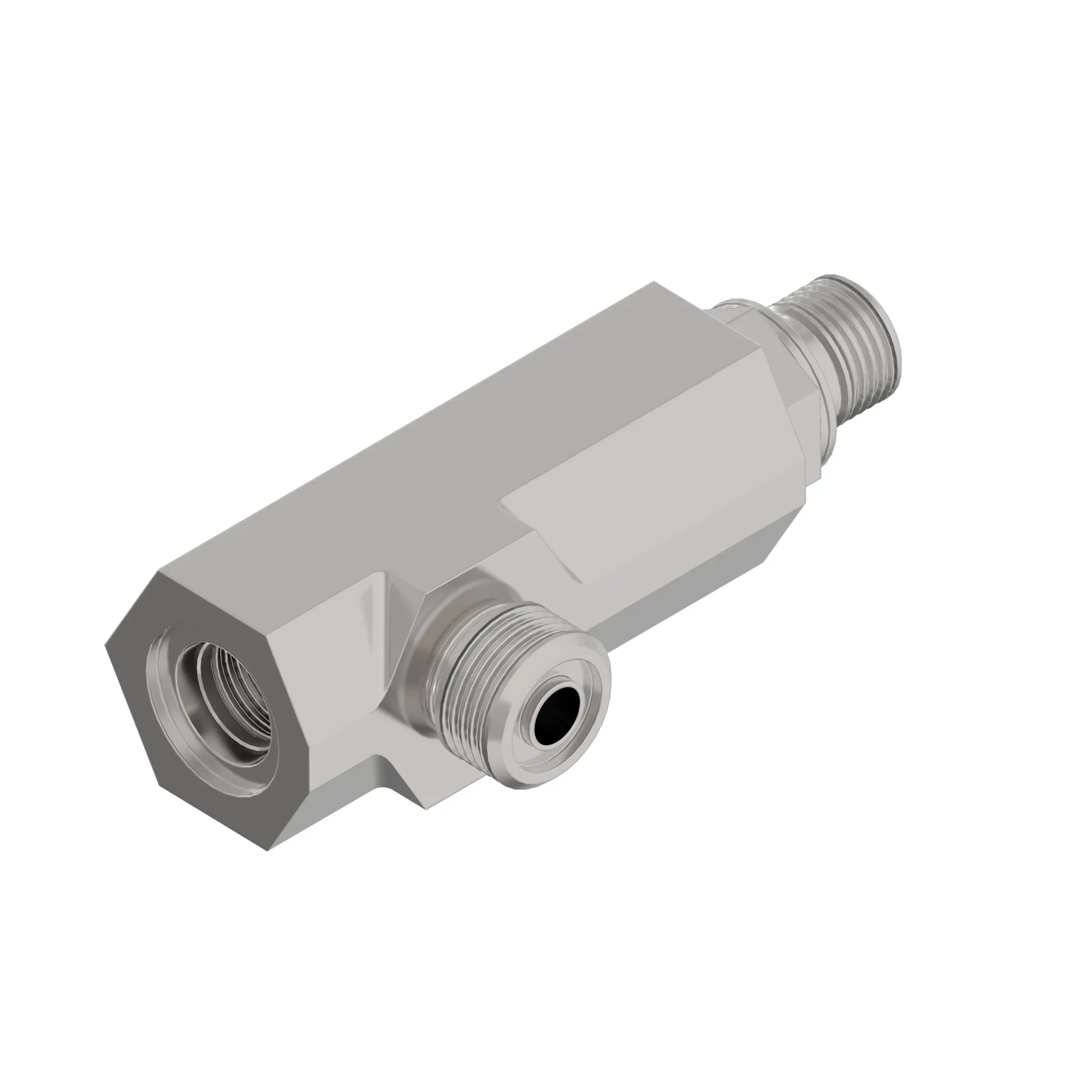 Tee Fitting, Adj Stud Run Tee, ORFS