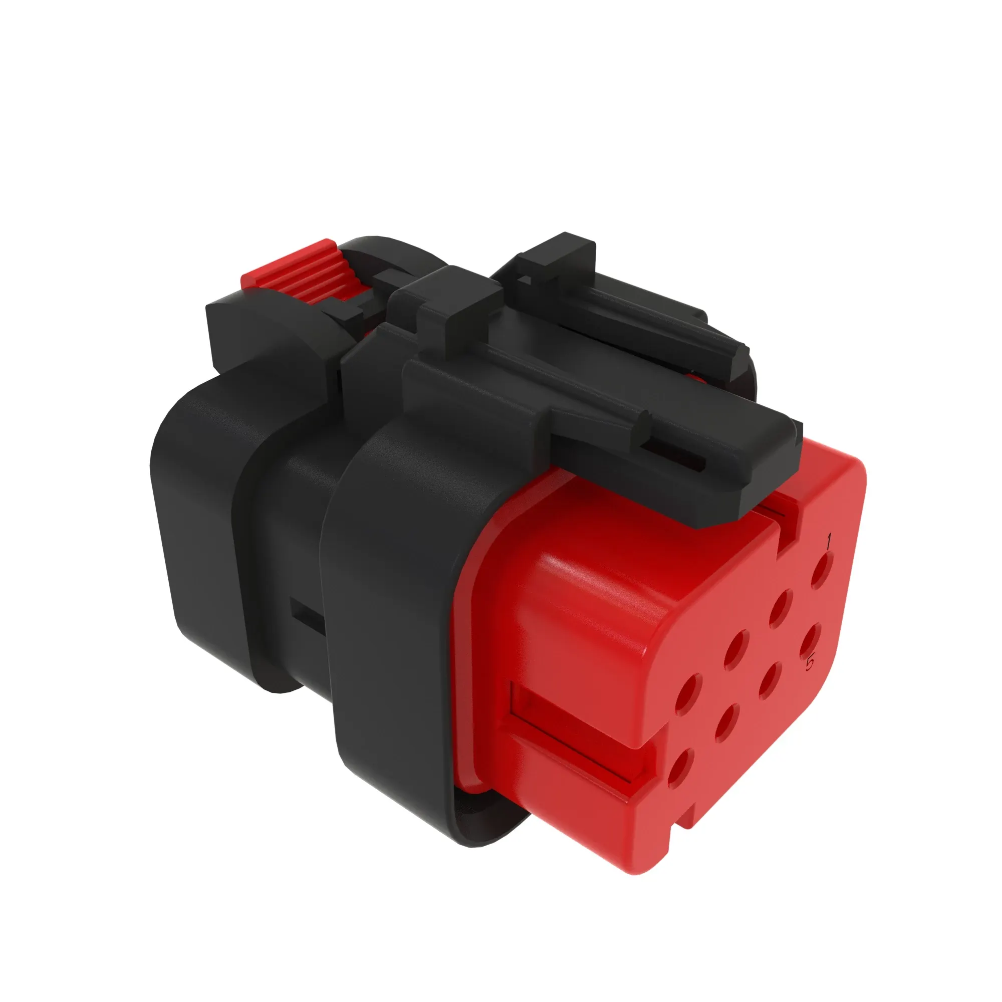 TYCO AMPSEAL16 8W RCPT SLD RED PLST