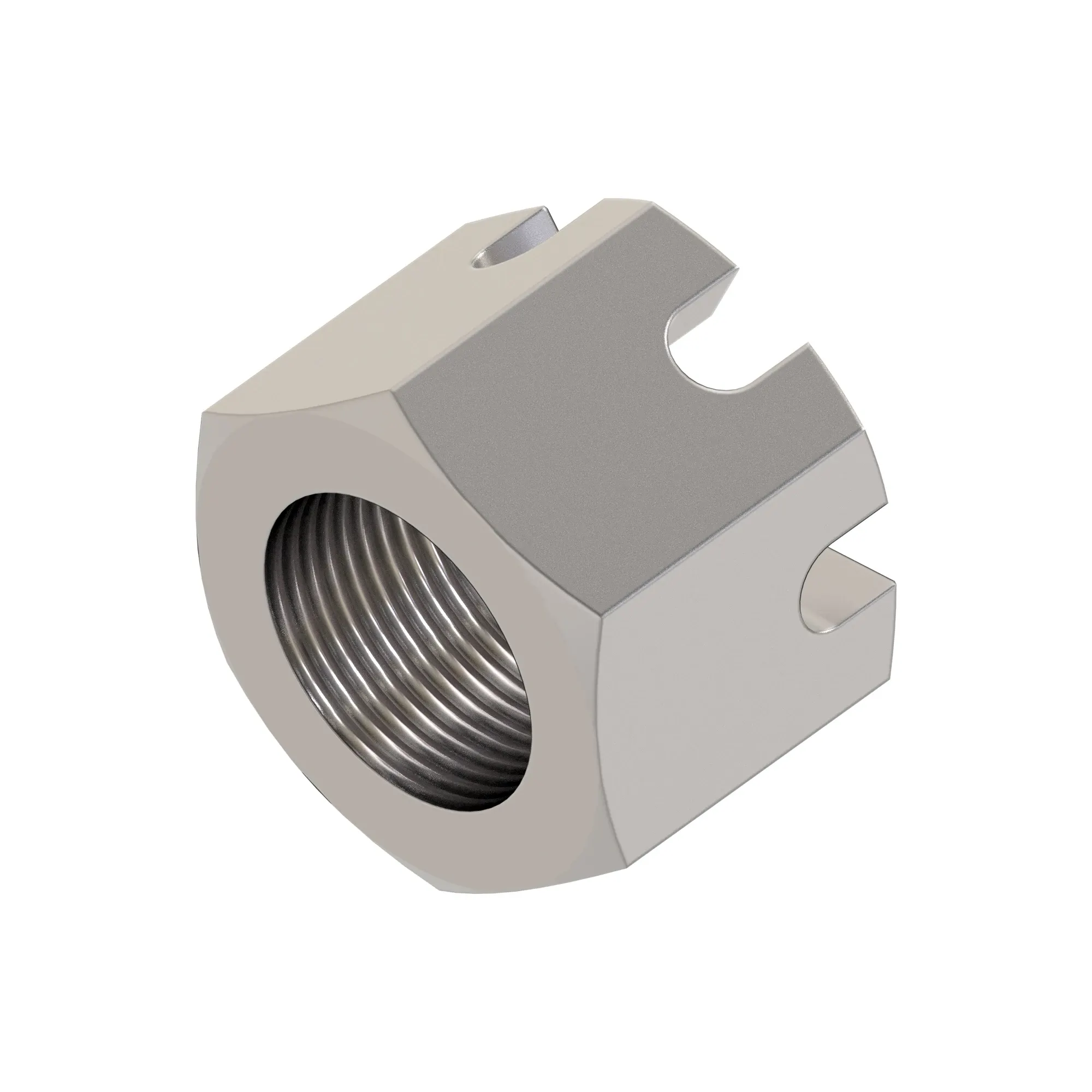 NUT, HEX SLOTTED