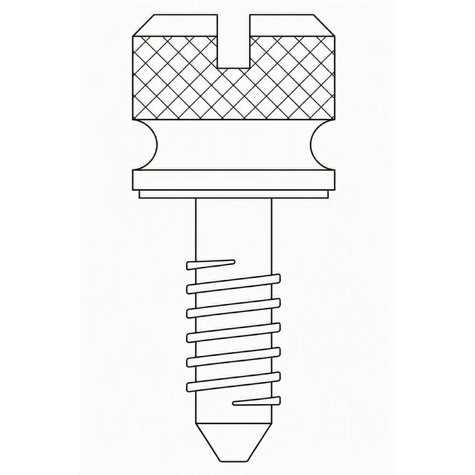 SCREW,KNURLED HEAD