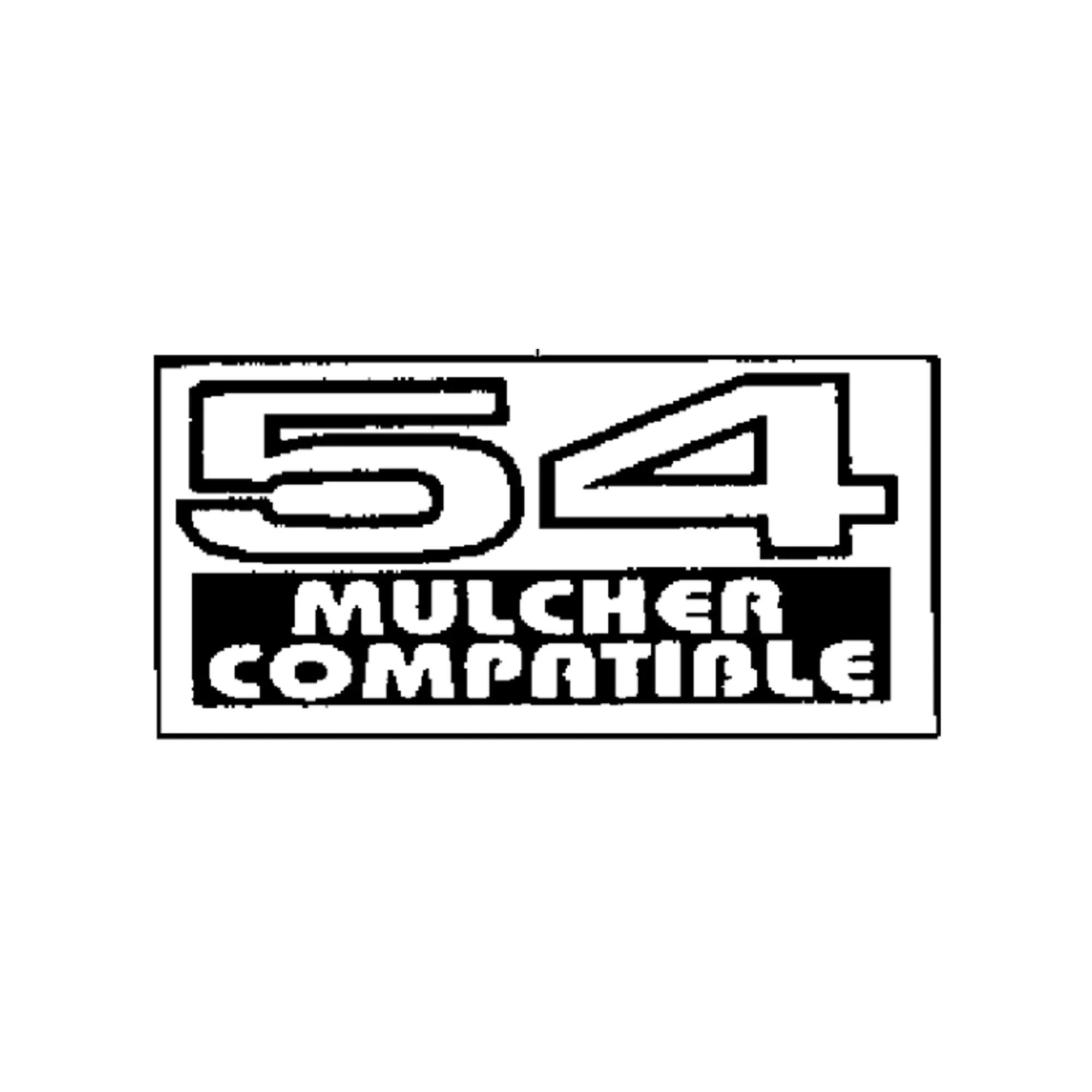 John Deere 54 Inch Mulch Compatible Label - M120161