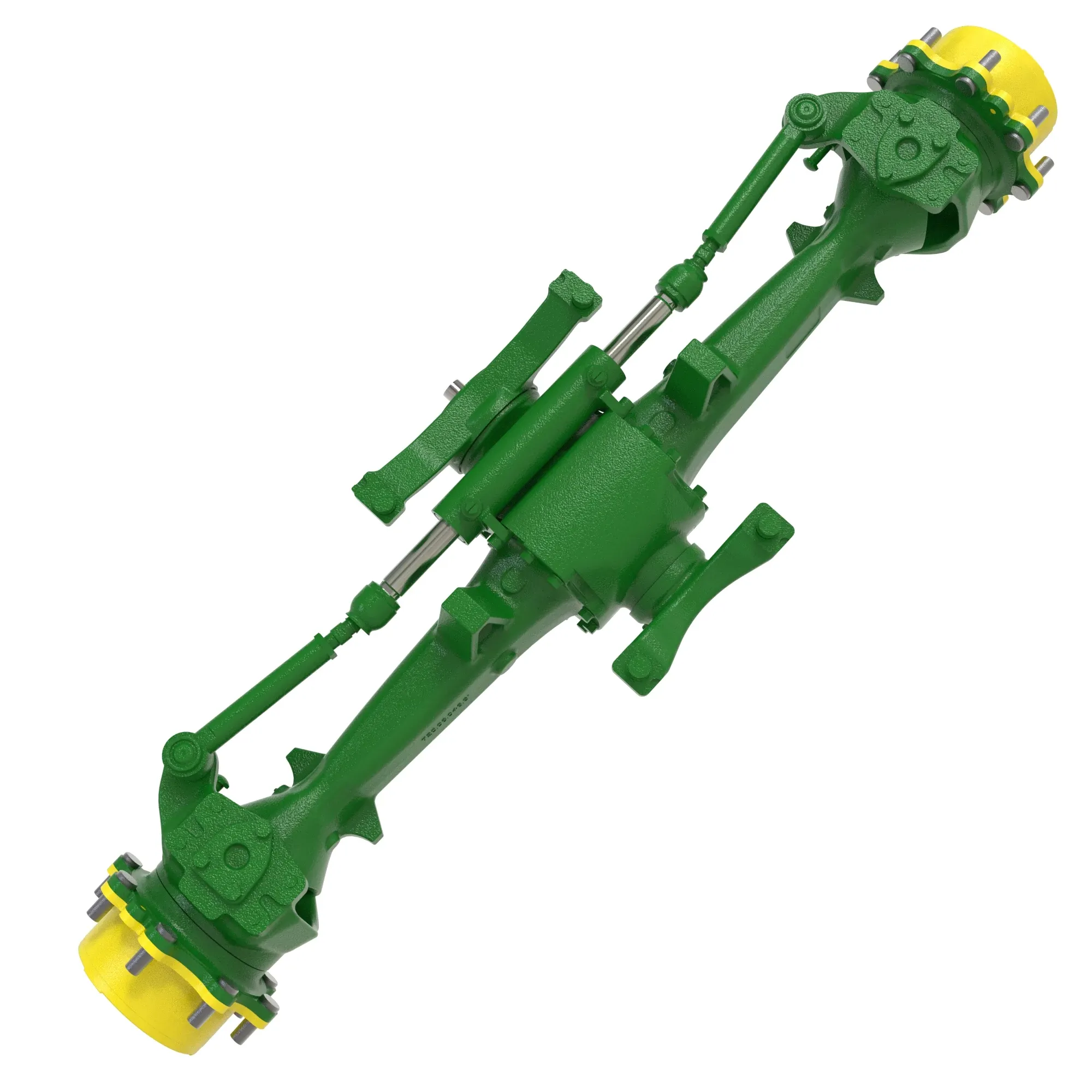 Front Axle DANA 720 - MFWD, paddy seal, limited slip differential, primer painted, filled with oil