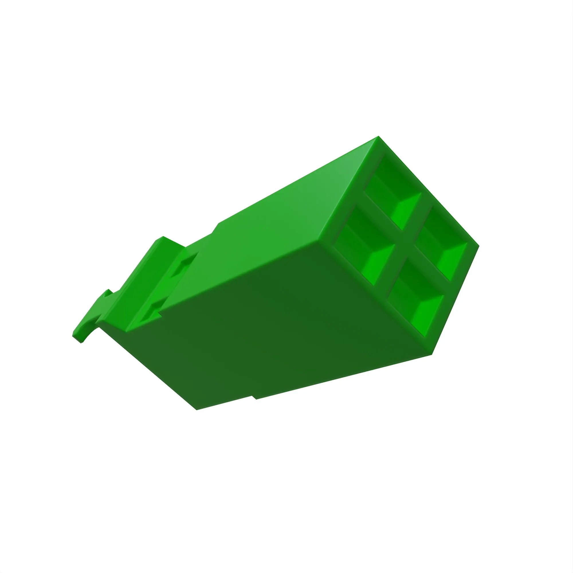 John Deere Green Electrical Connector Housing, Cavities 4 - 57M8516