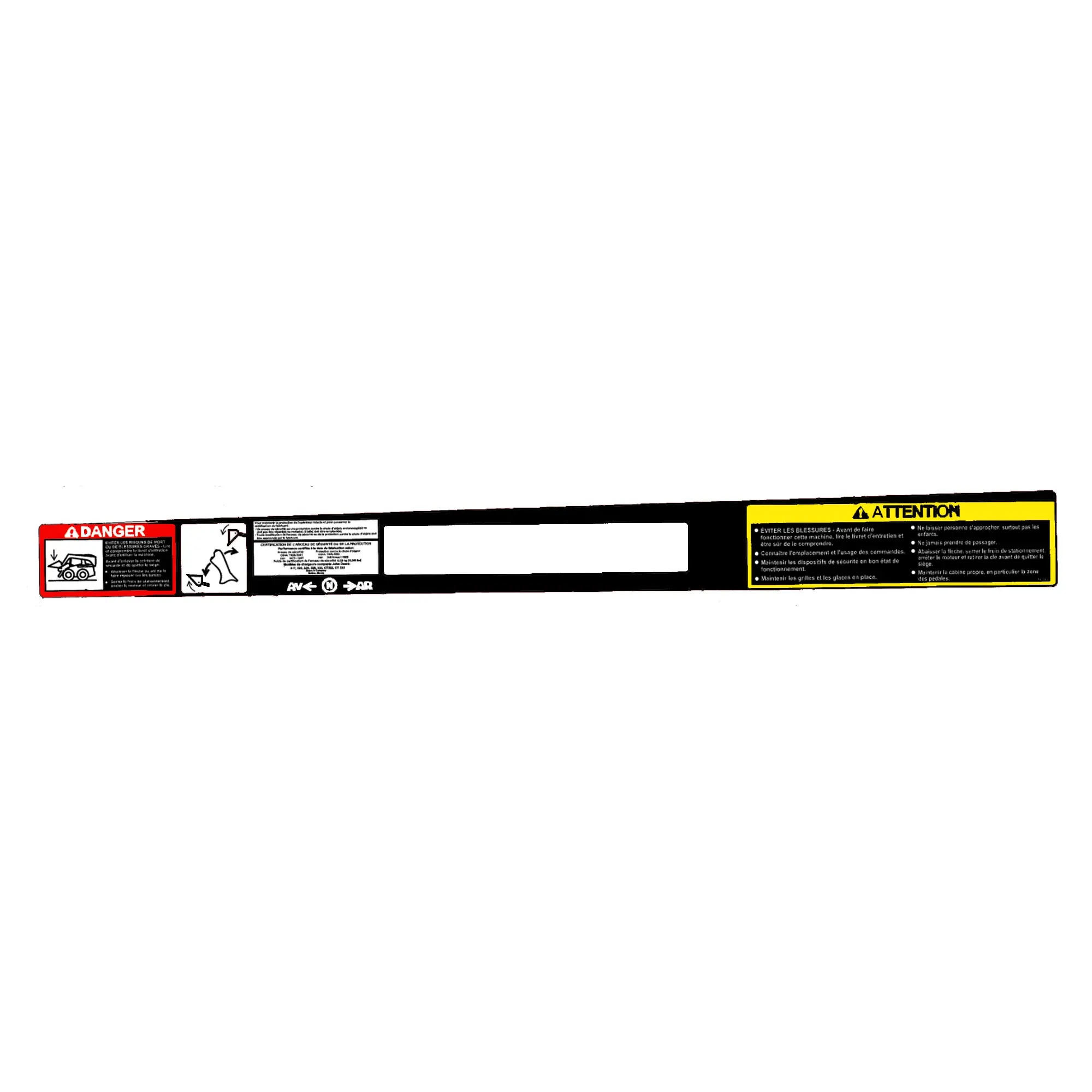Label, Caution/Controls French RH