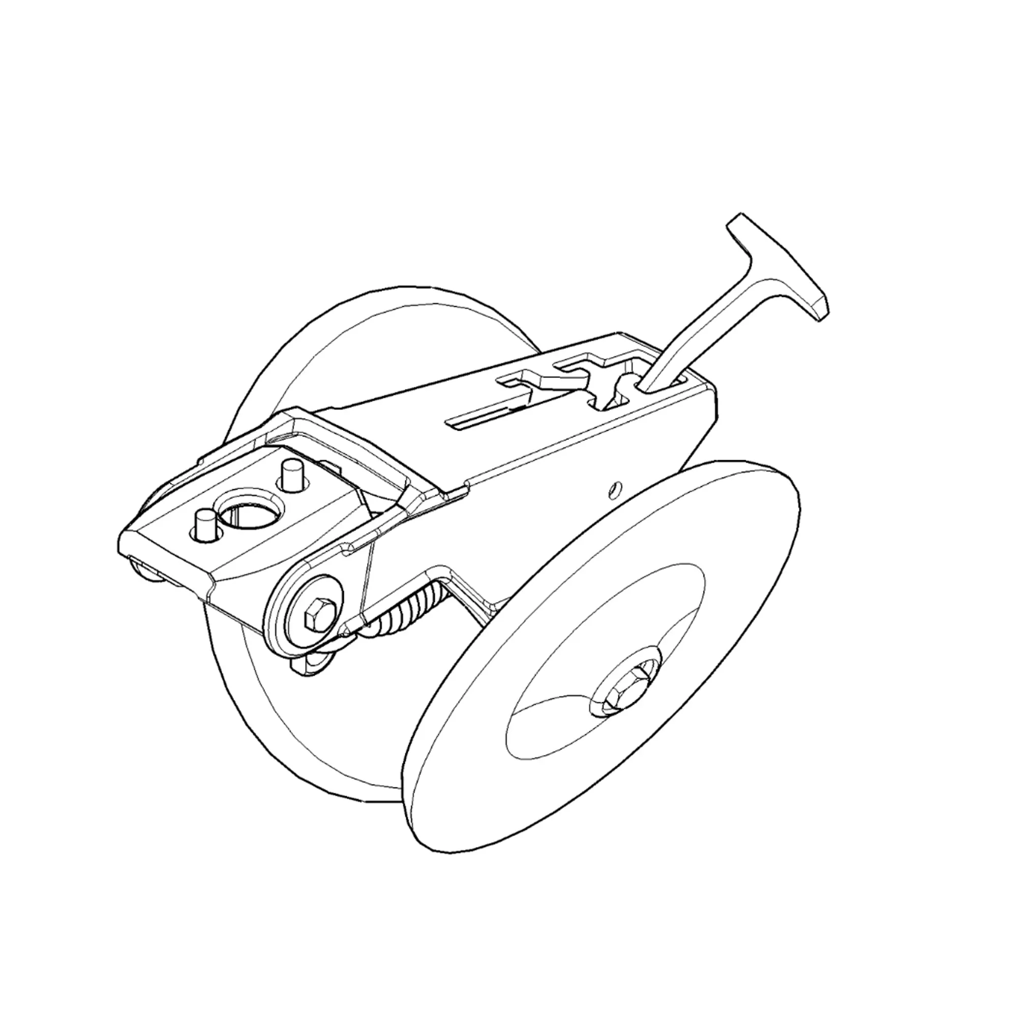 John Deere Cast Iron Closing Wheel System - BA28967
