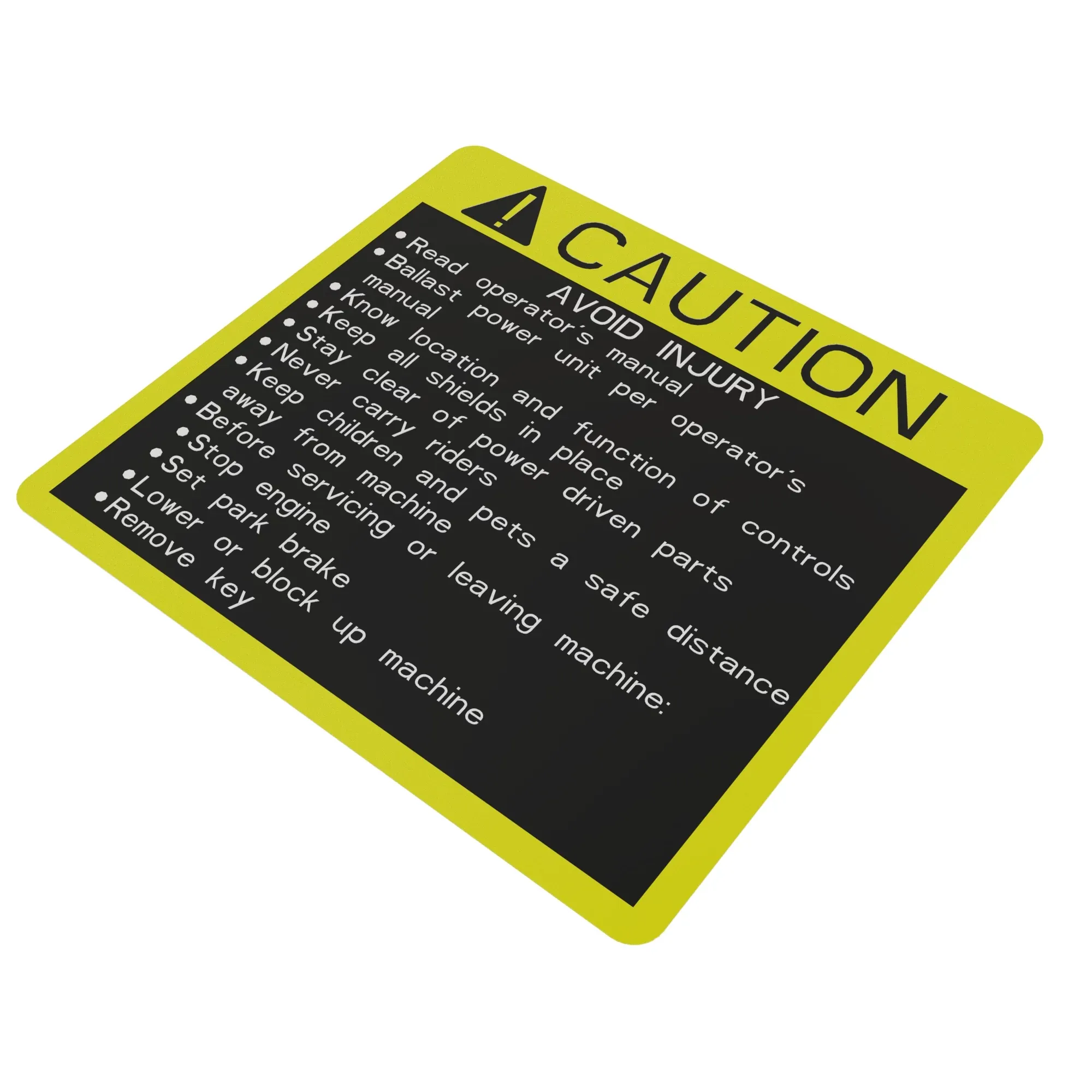 LABEL, CAUTION